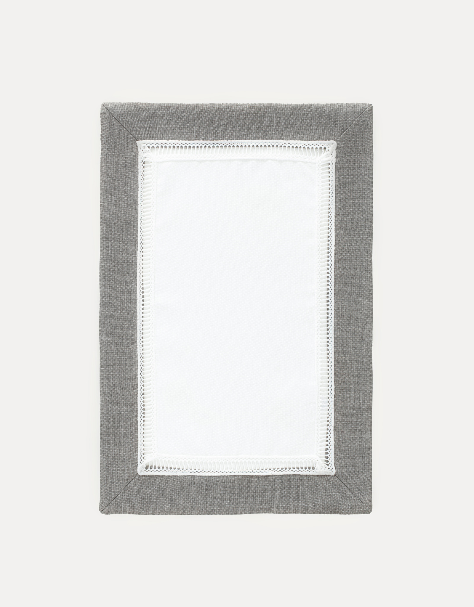 Placemat, 30x45 cm, 2 pcs, polyester, rectangular, white-gray, milkyy way