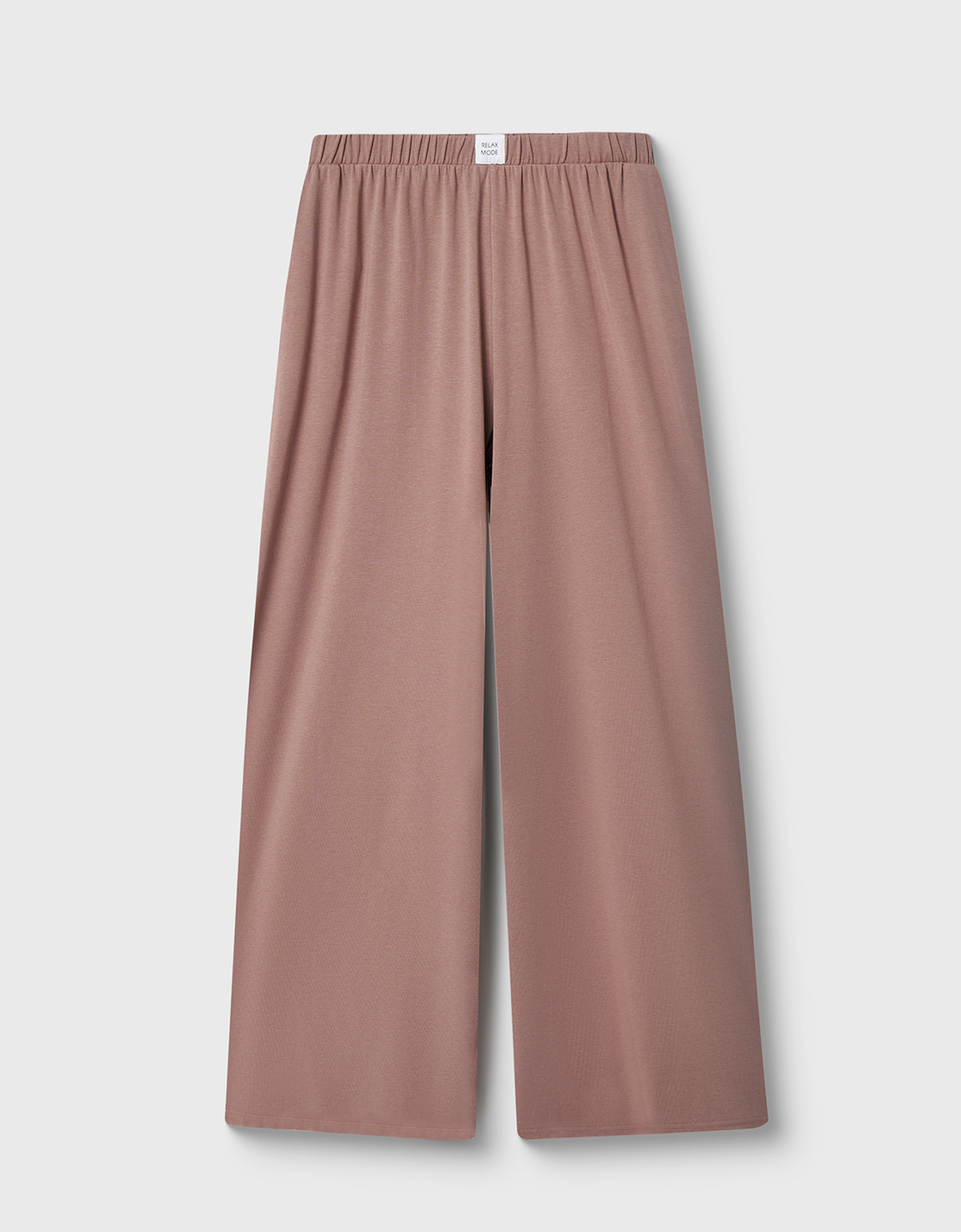 Women's trousers, homewear, size S, cotton / viscose/spandex, beige melange, Wiana, image-6