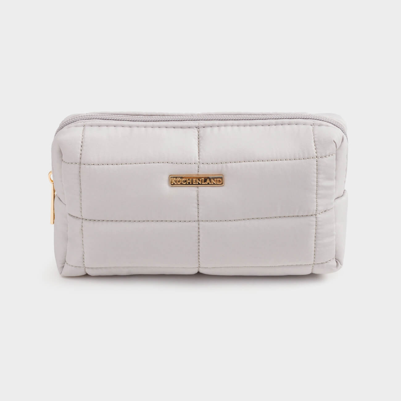 Cosmetic bag, 18x11 cm, quilted, polyester, color, One stitch, image-0