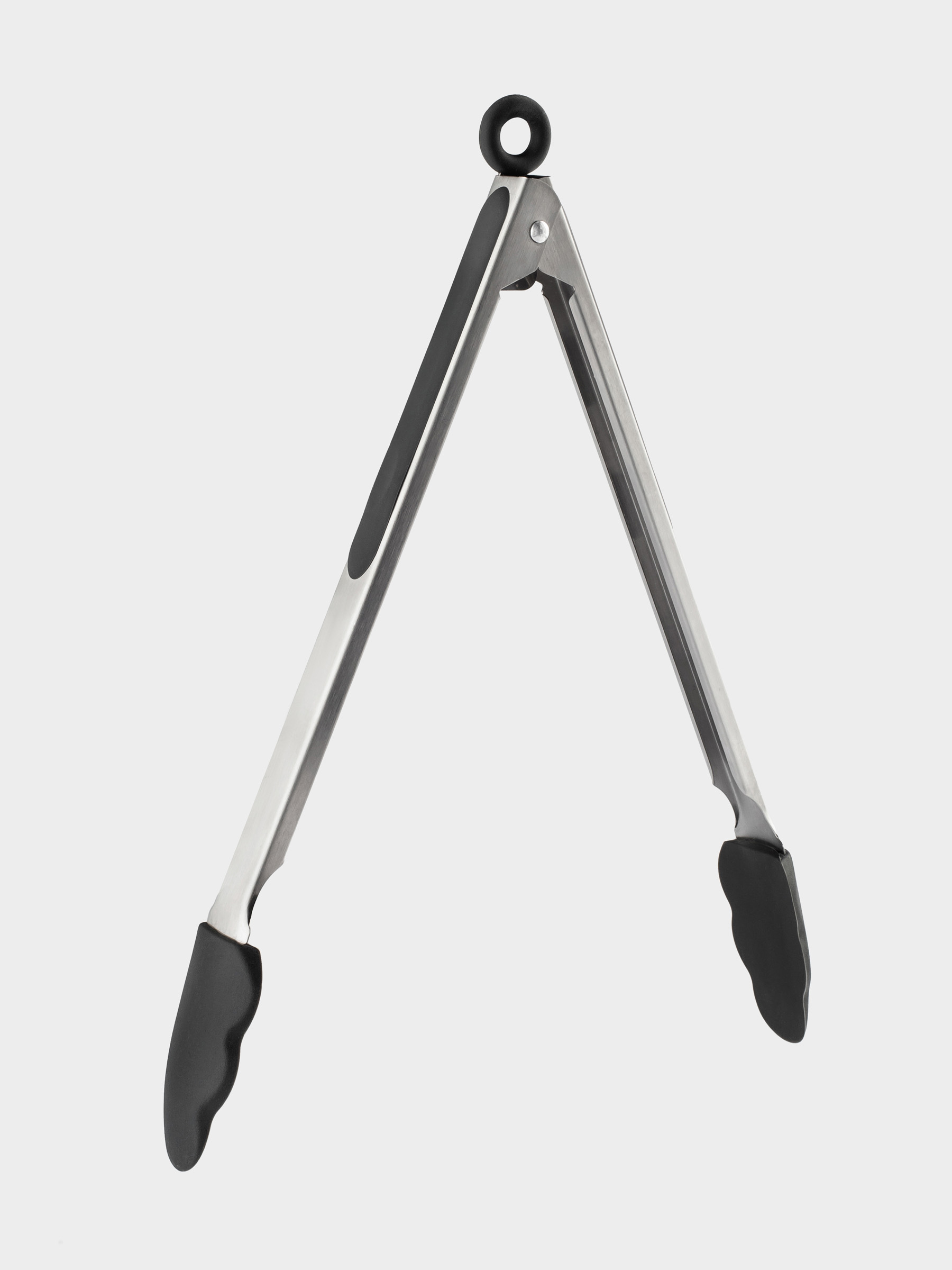 Kitchen tongs, 34 cm, steel / silicone, grey, Assist, image-1