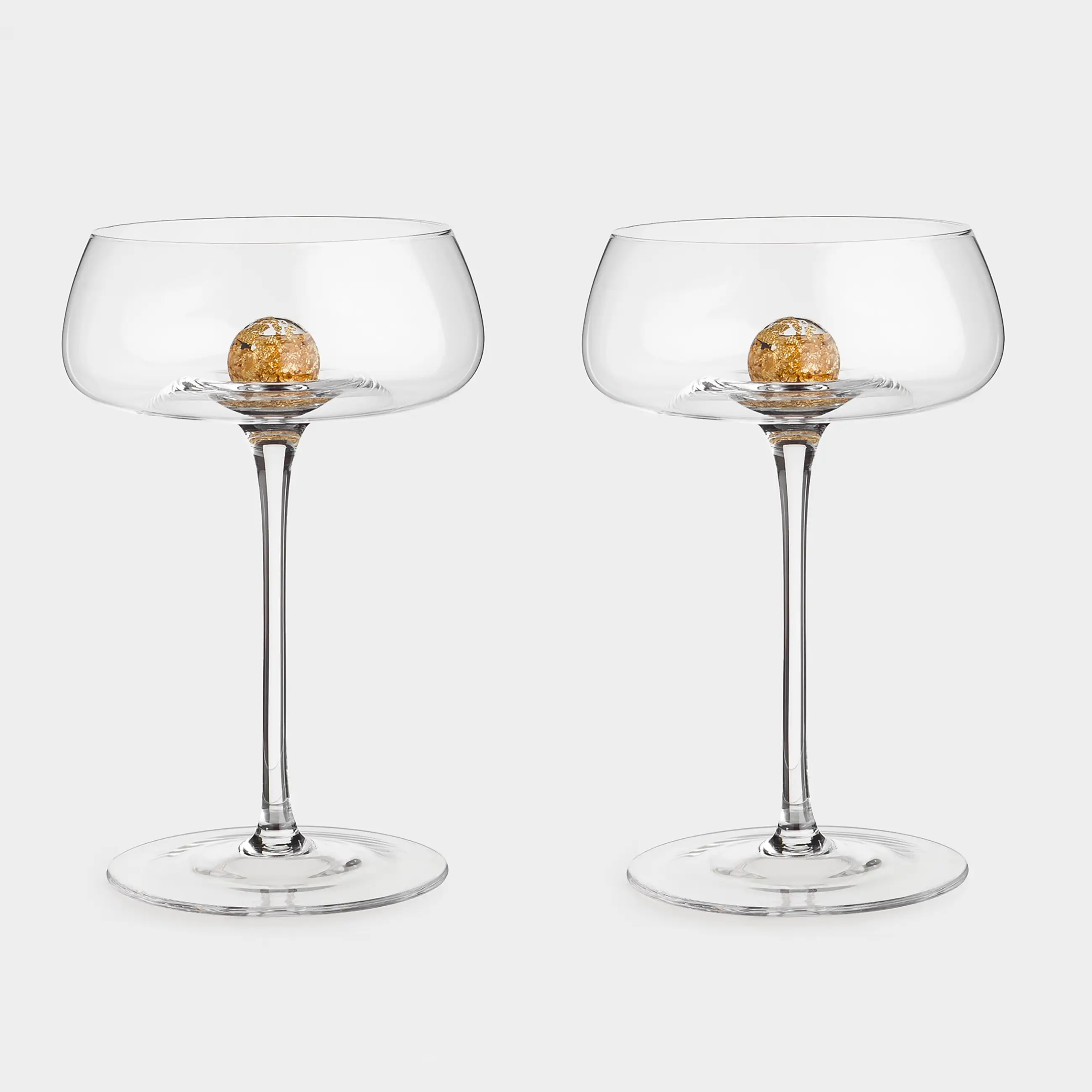 Drinking glass, 240 ml, 2 pcs, glass, Amber ball, Sorento