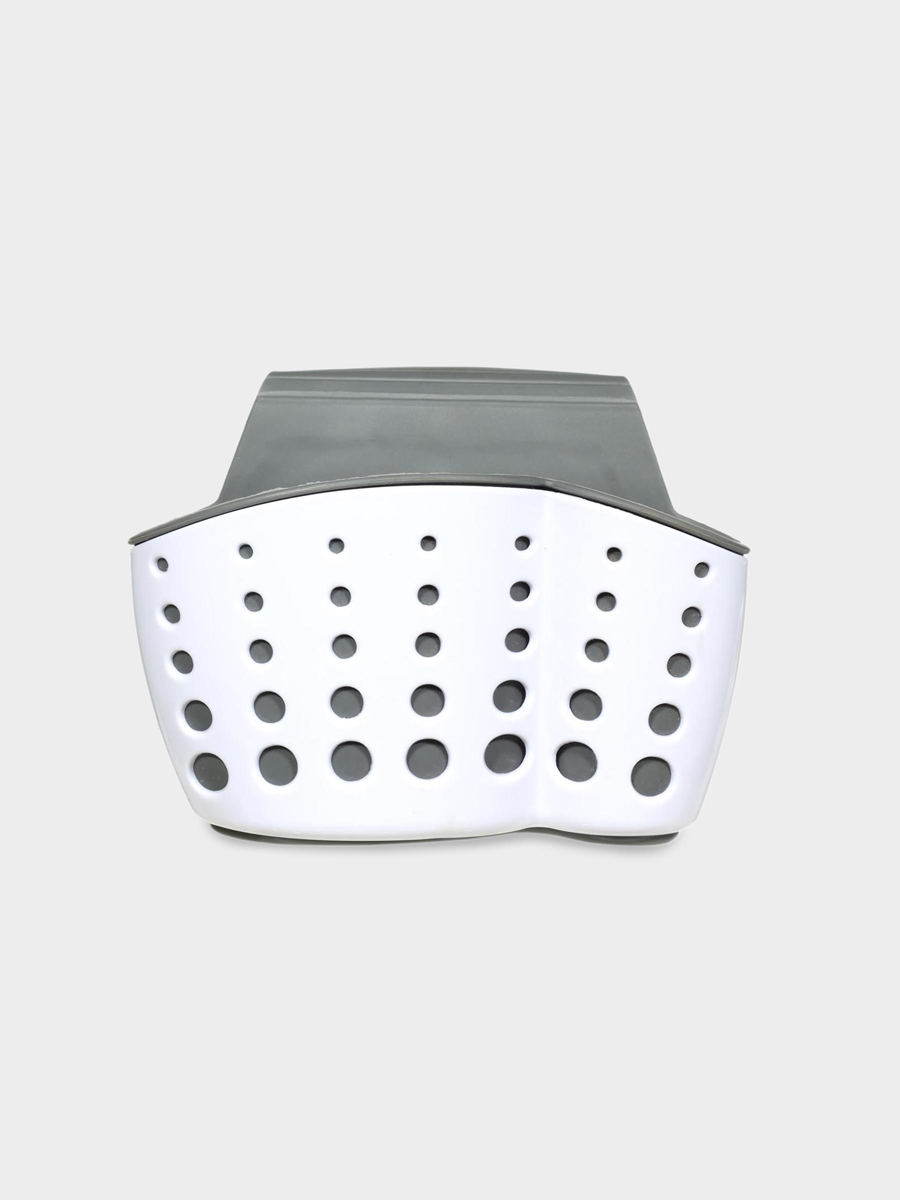 Kitchen sponge holder, 12x8 / 23 cm, Hanging, Plastic / rubber, Grey, Circles, Keeping, image-0