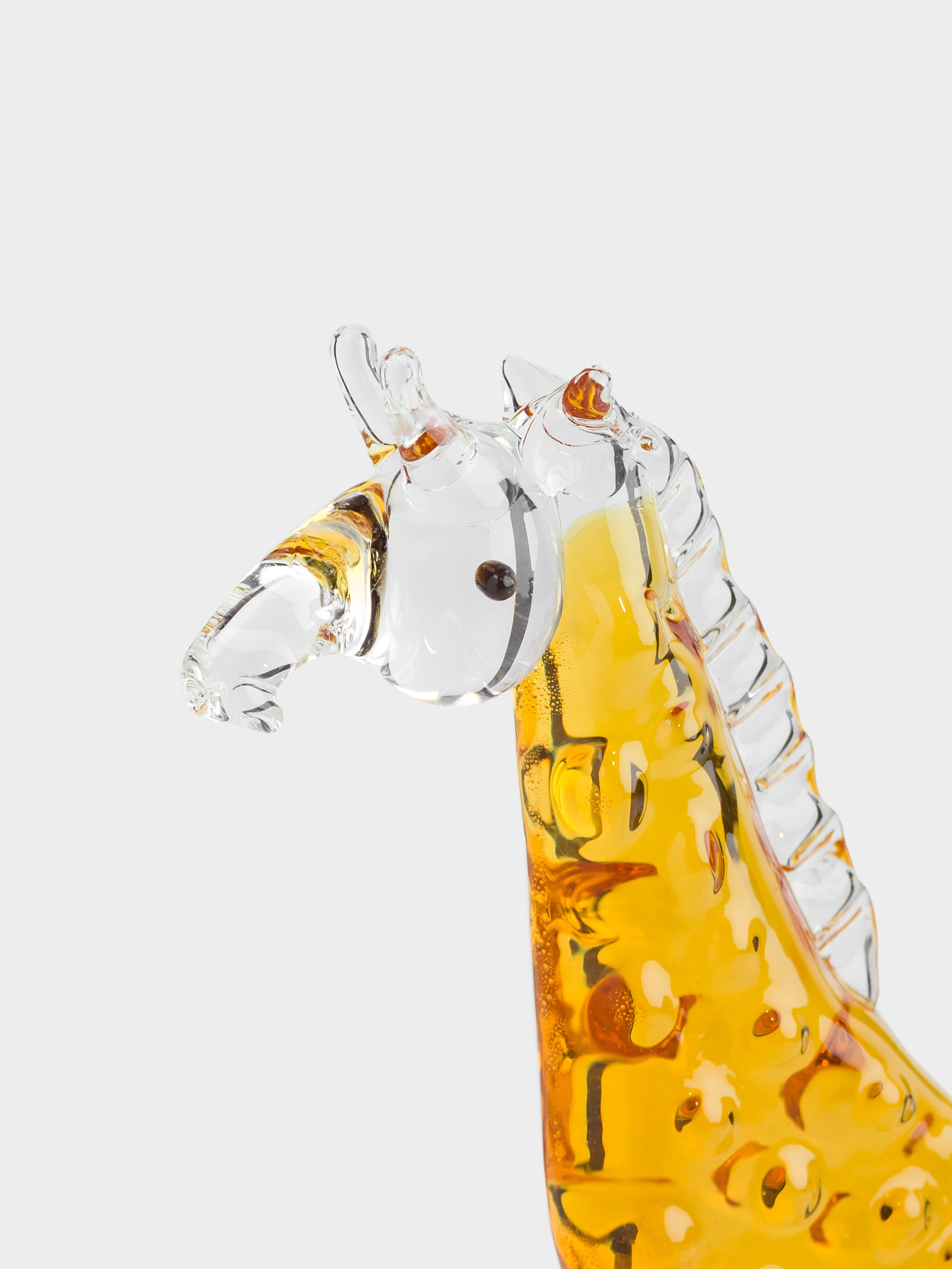Statuette, 9 cm, glass, Giraffe, Vitreous, image-4
