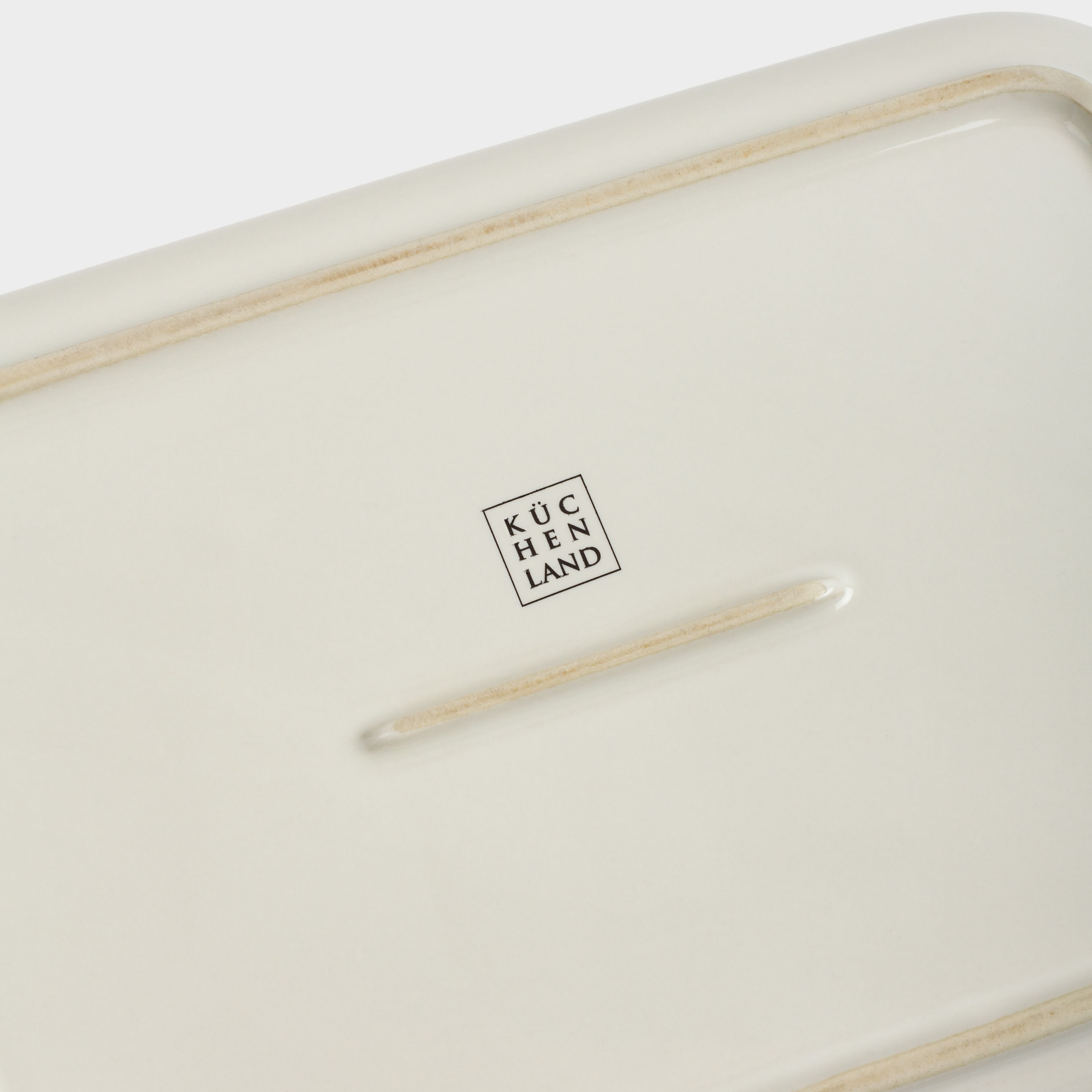 Baking dish, 27x20 cm, ceramic, rectangular, milk, Cakes ivory