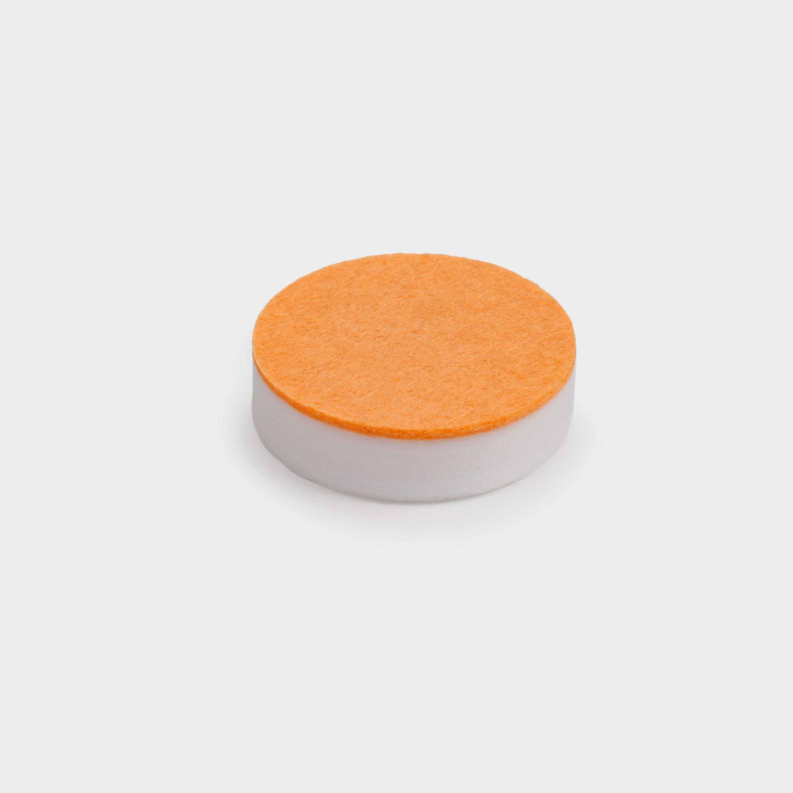 Sponge for cleaning white shoes and soles, 6 cm, 10 pcs, melamine / abrasive, white-beige, Clean