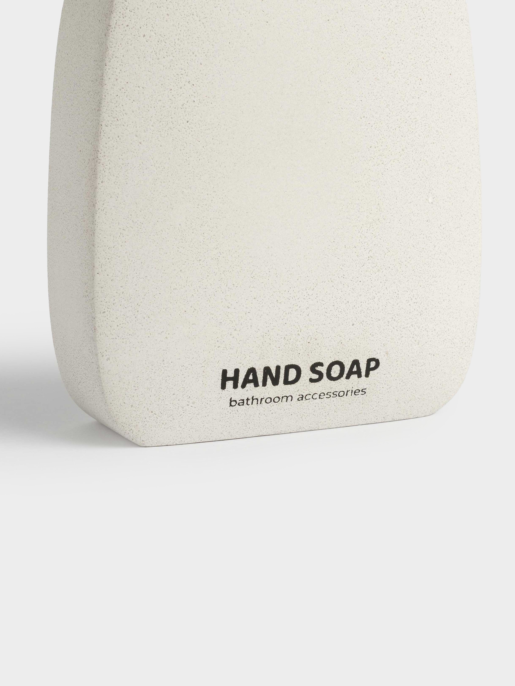 Liquid soap dispenser, 160 ml, cement / plastic, Sand, Severe
