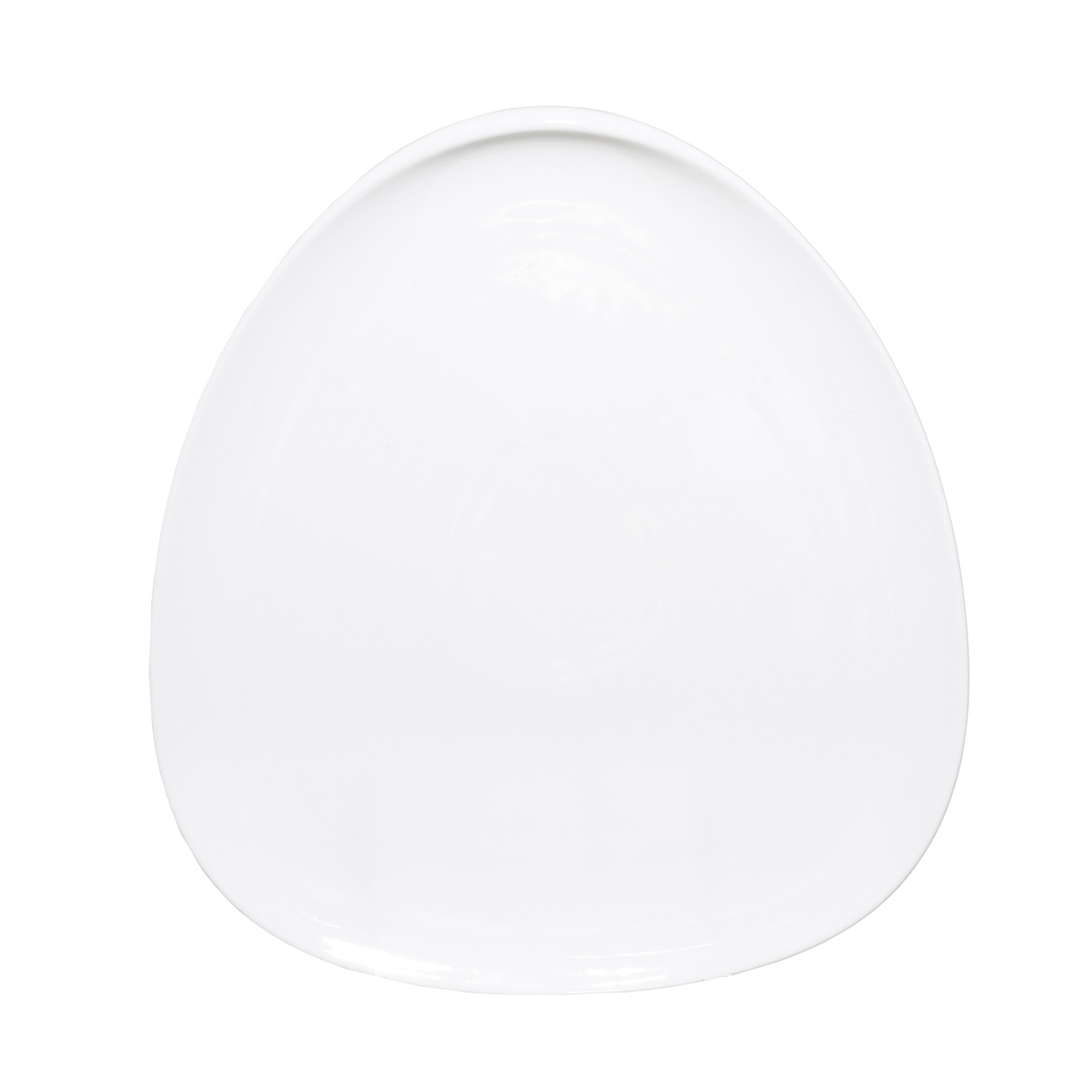 Snack plate, 23x21 cm, porcelain P, white, Synergy, image-0