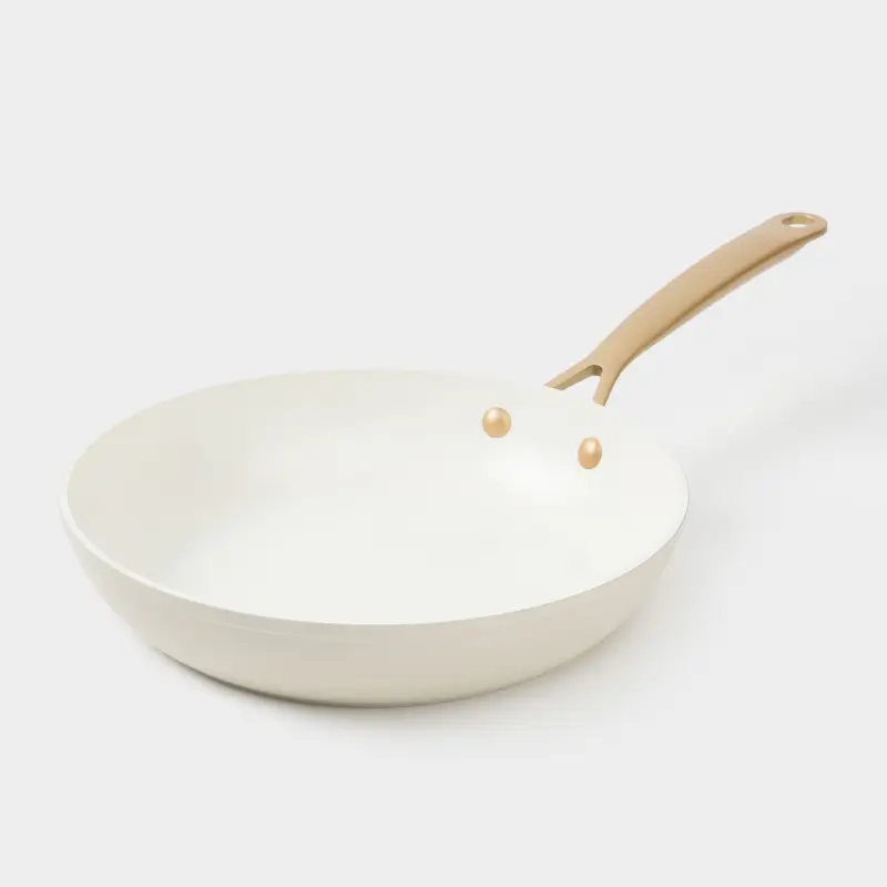 Frying pan, 24 cm, coated, aluminum, milky, Piatto gold ,image-0