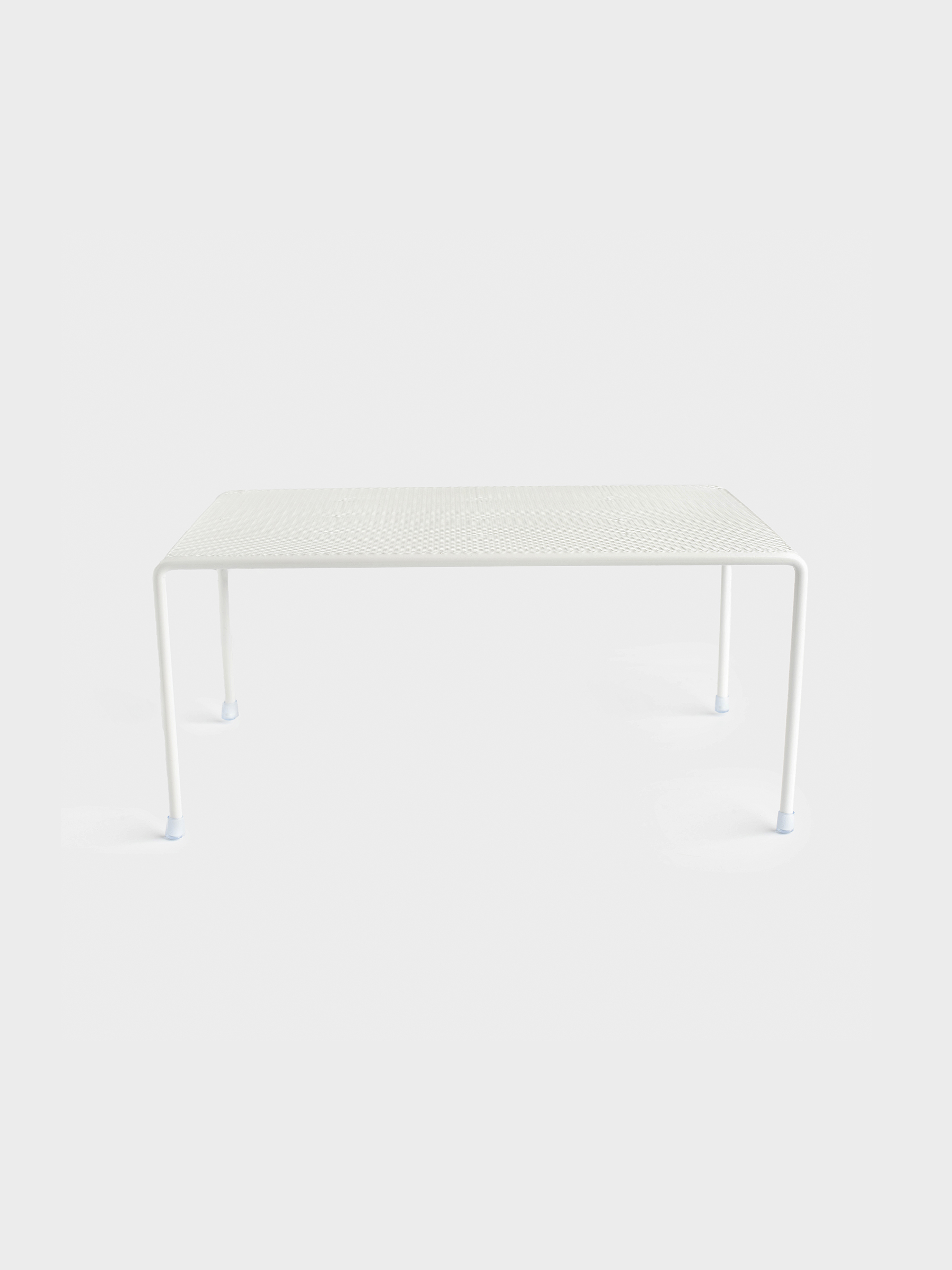 Shelf organizer for the cabinet, 30x23 cm, metal, milky, Grid, Method, image-0