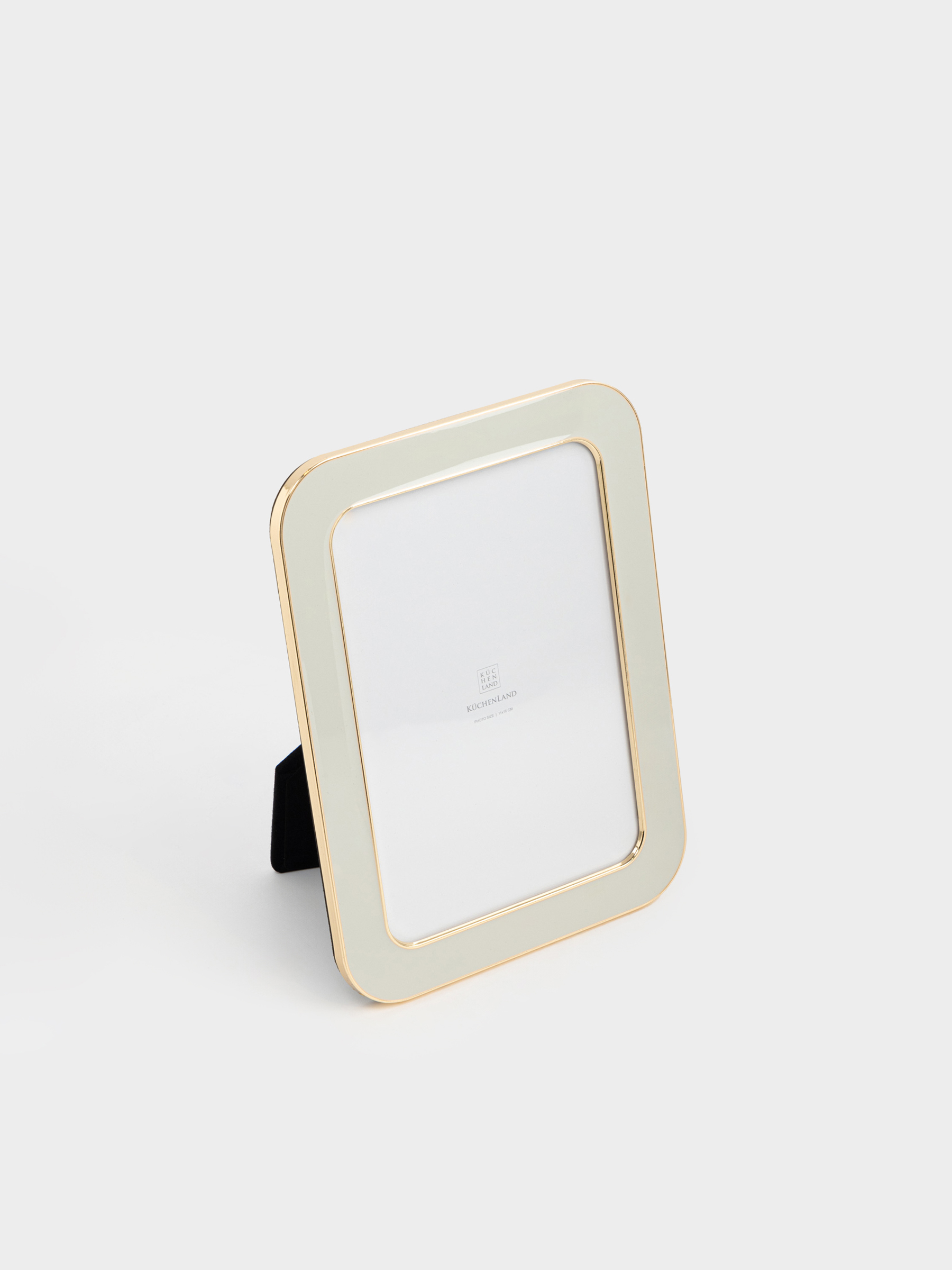 Photo frame, 15x20 cm, metal / glass, beige-gold, Fantastic gold