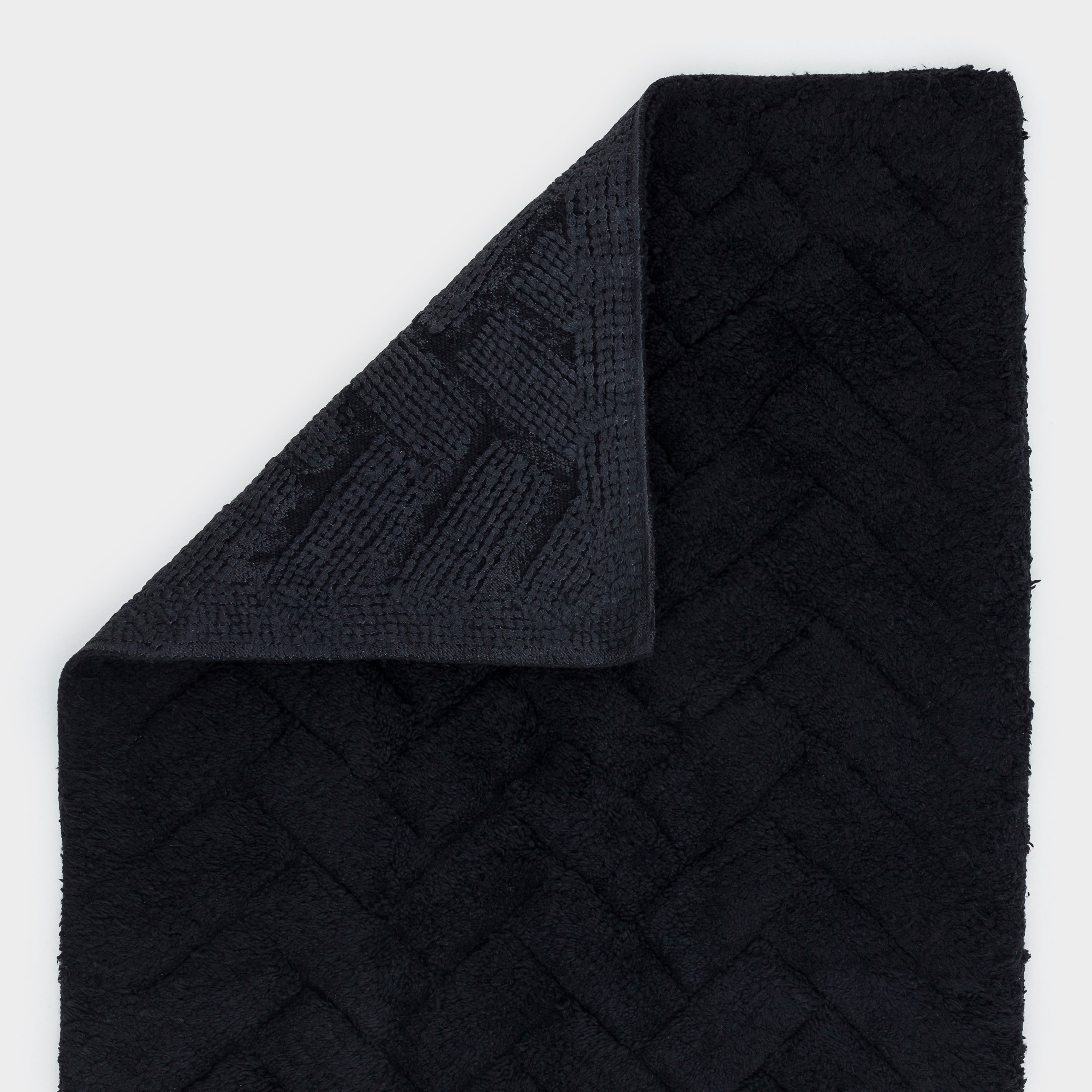 Bathroom mat, 50x80 / 50x50 cm, 2 pcs, anti-slip, cotton, black, Neutral, image-6