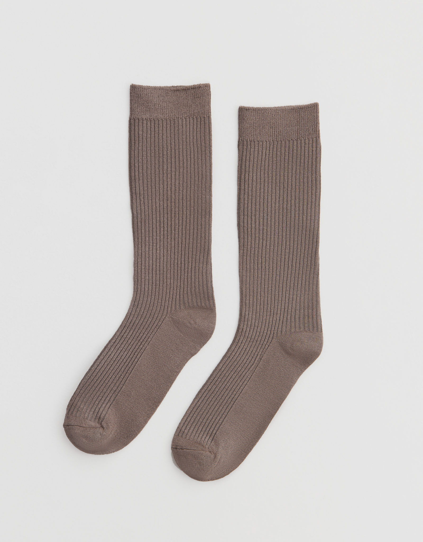 Women's socks, size 36-38, ribbed, bamboo / polyester, sand, Heddy