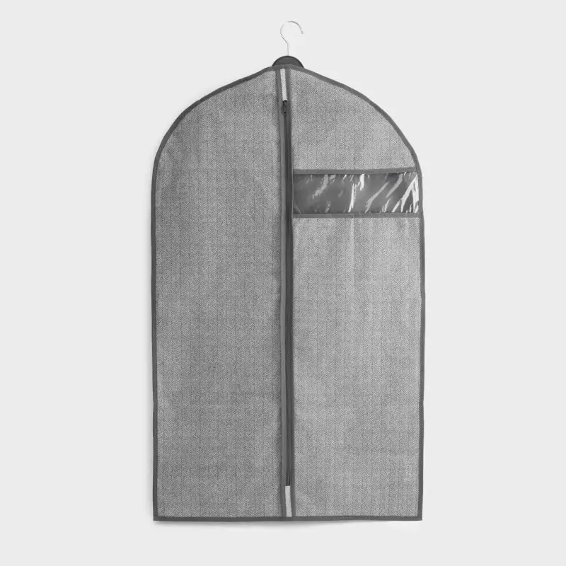 Cover for clothes, 60x100 cm, textile / PVC, grey, Pedant new