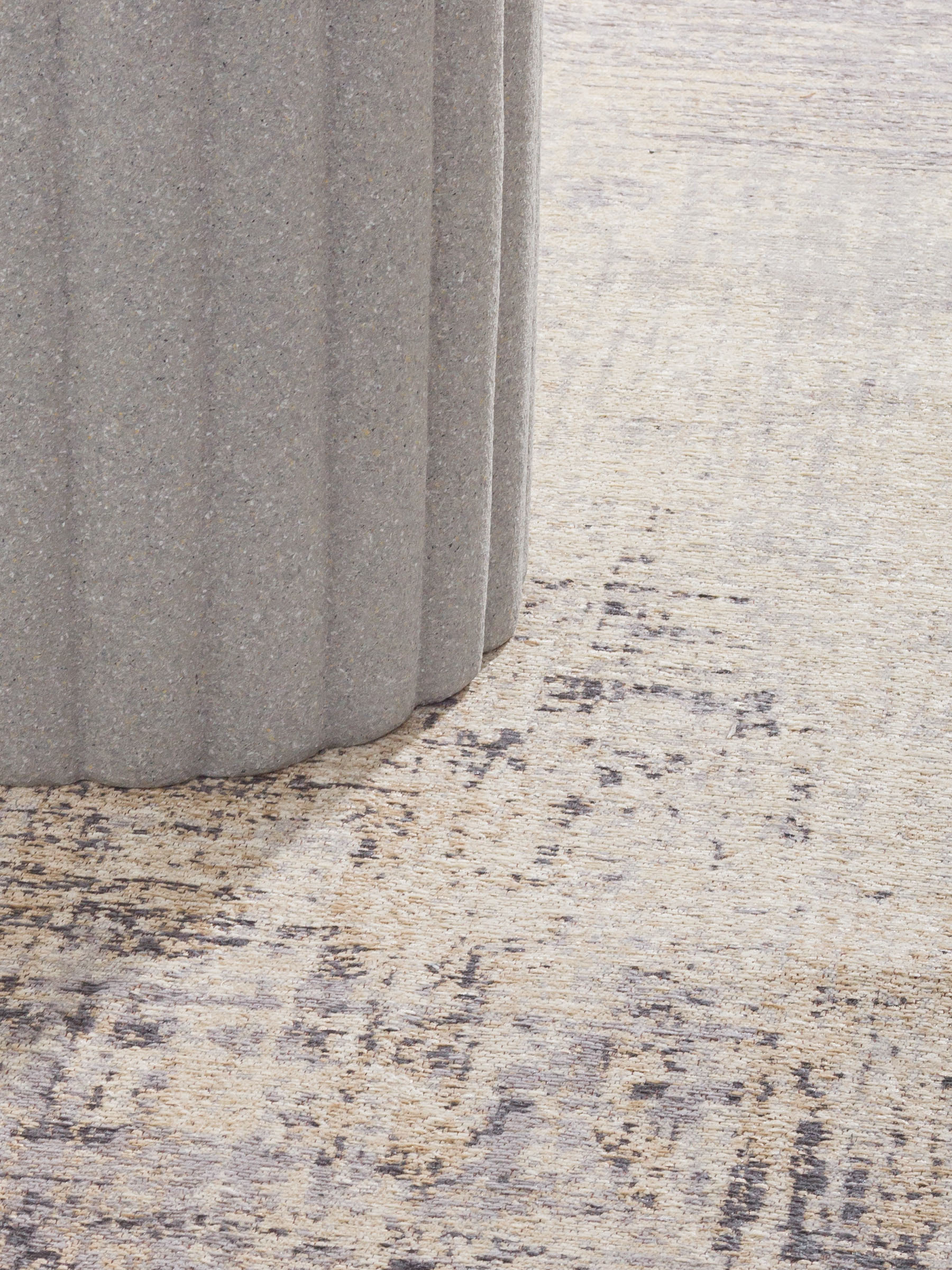 Carpet, 150x210 cm, beige-gray, cotton, Traces, image-5