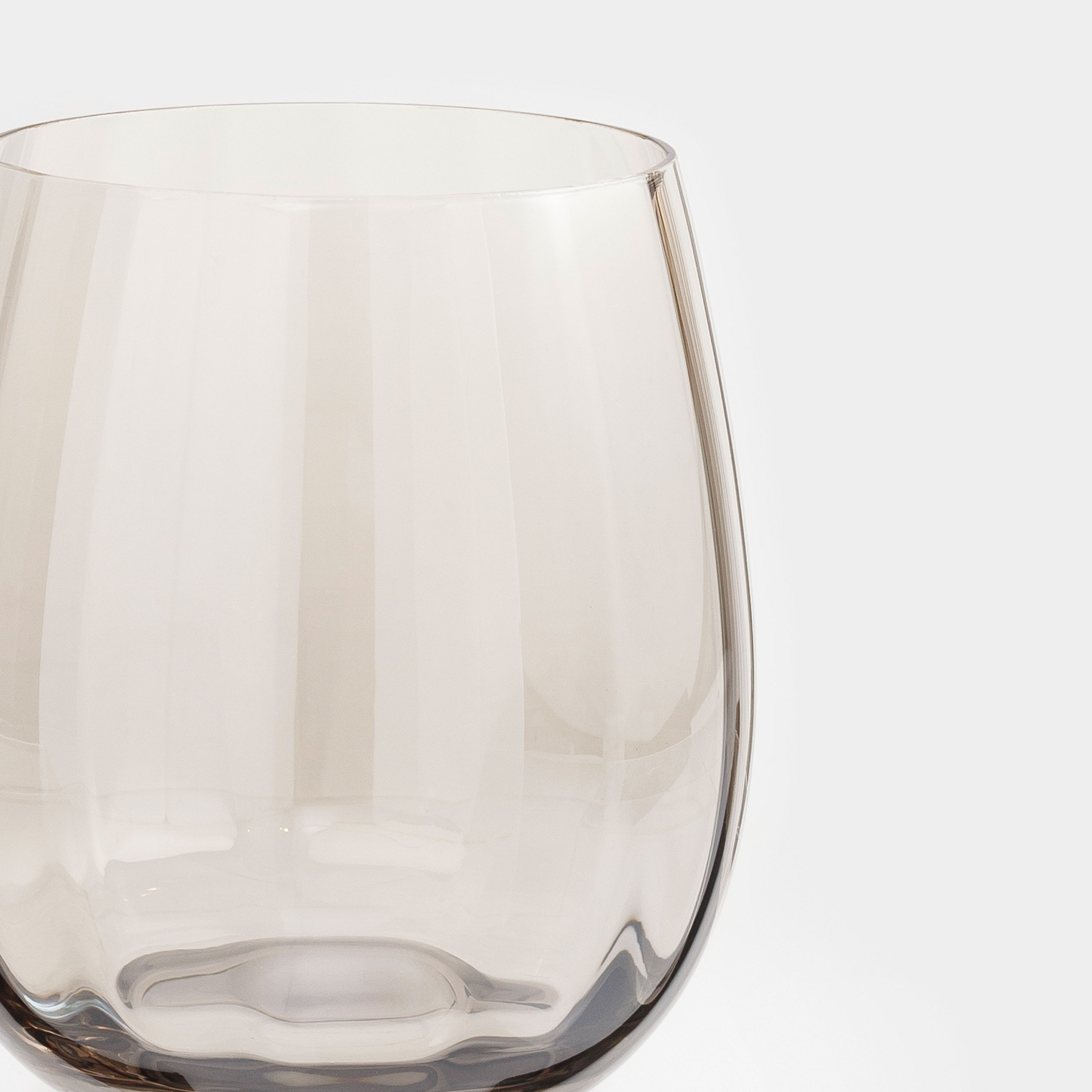 Glass, 10 cm, 450 ml, 2 pcs, glass, grey, Filo R color, image-3