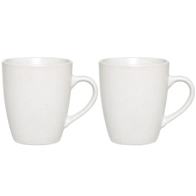 Mug, 400 ml, 2 pcs, ceramic, milk, speckled, Particle ,image-0