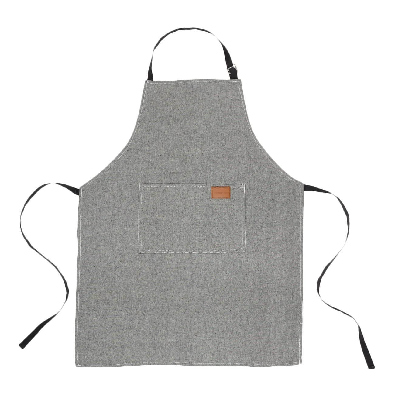 Apron, 65x85 cm, polyester / cotton, dark grey, Melange