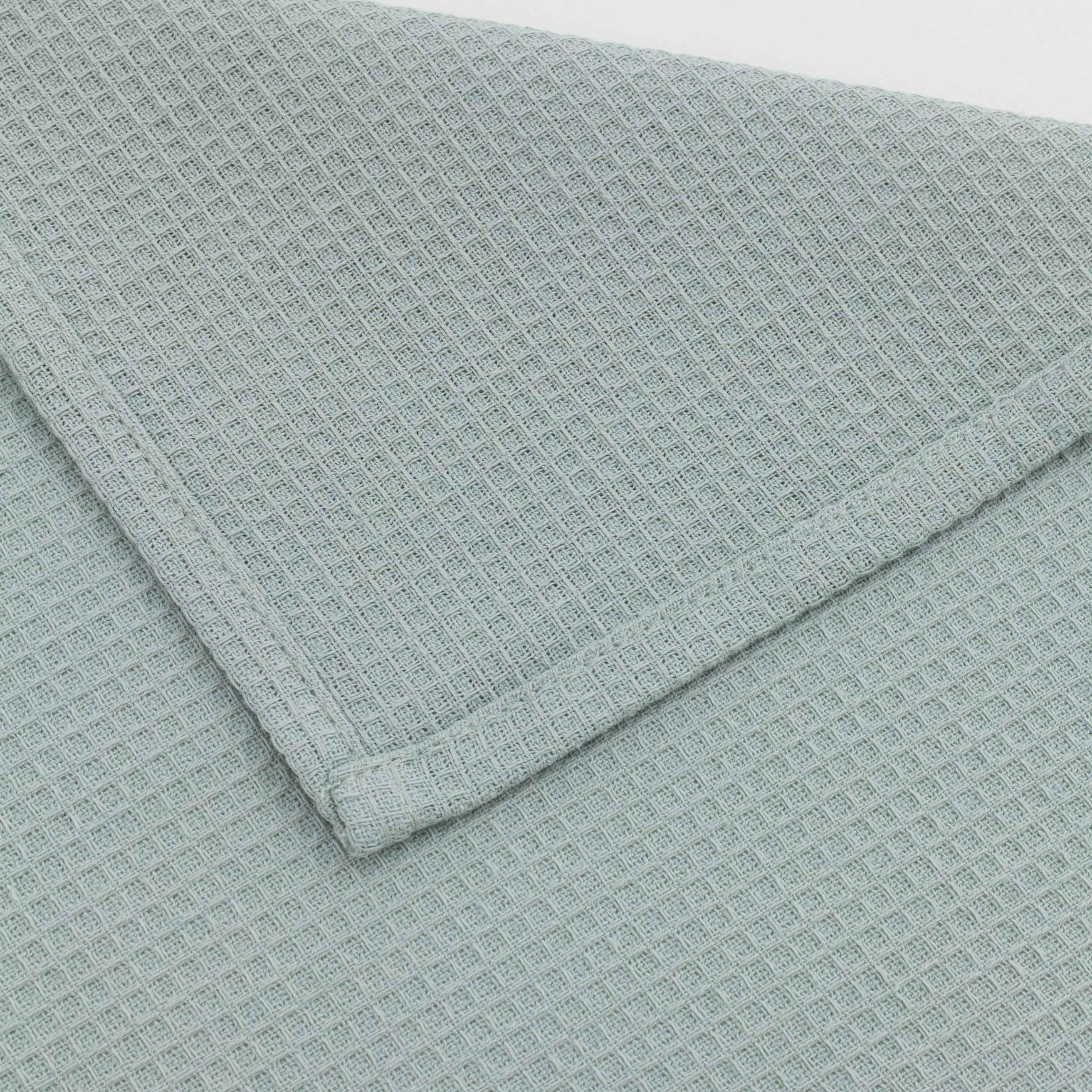 Kitchen towel, 40x60 cm, 3 pcs, cotton, menthol/brown / beige, Waffle