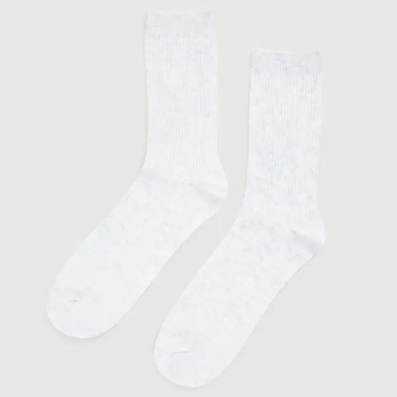 Women's socks, cotton / polyester, white, Rubchik ,image-0