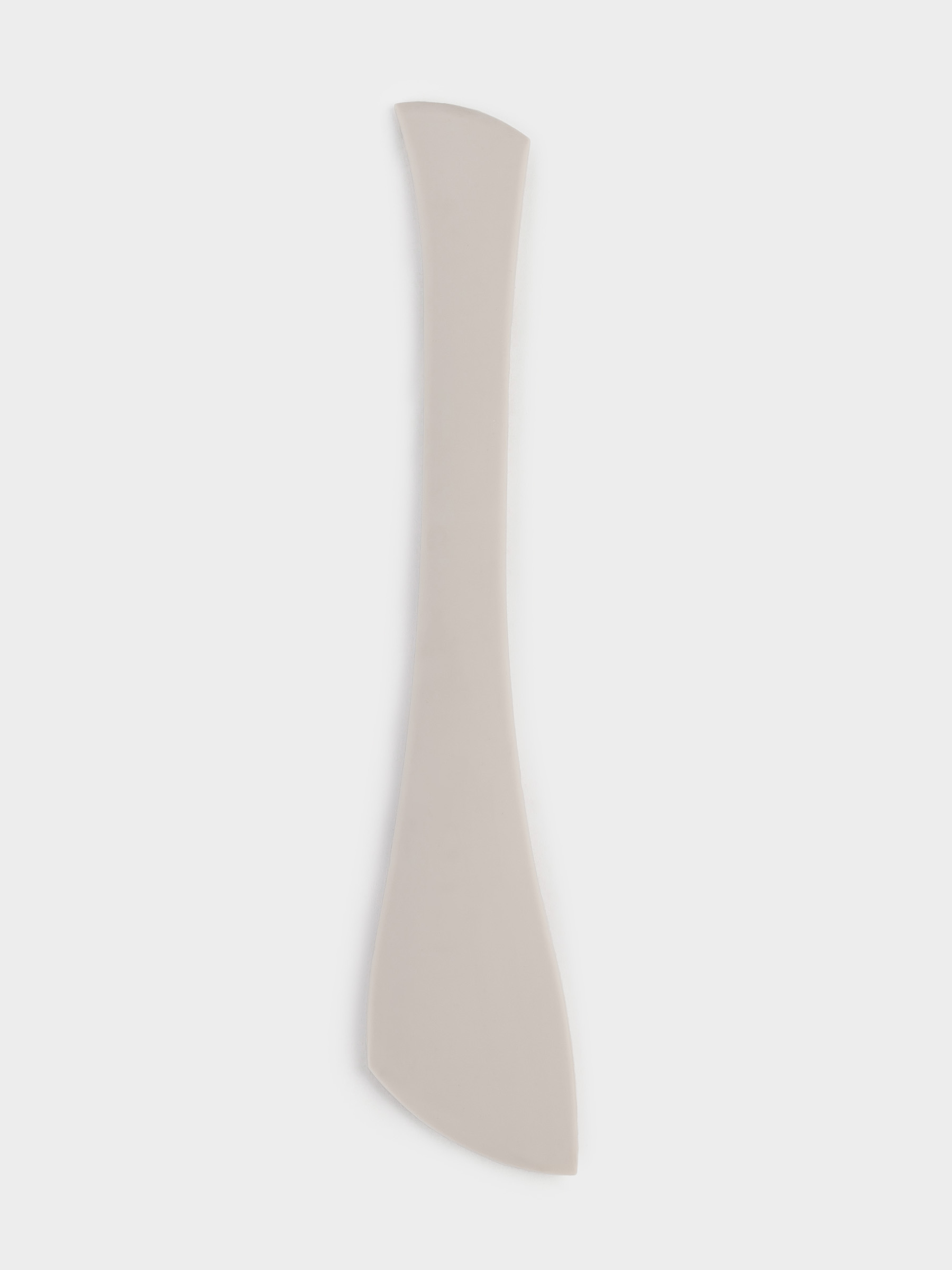 Spatula, 28 cm, double, silicone, beige, image-0