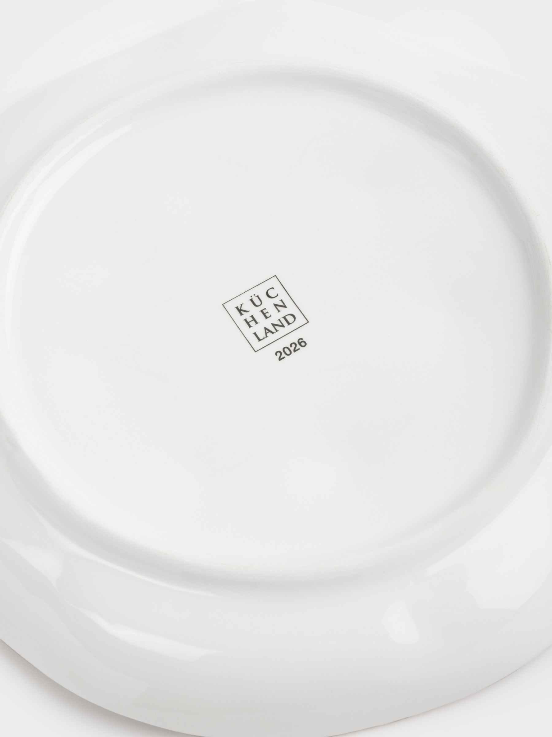 Snack plate, 21 cm, ceramic, fir branch, Christmas tree, image-4