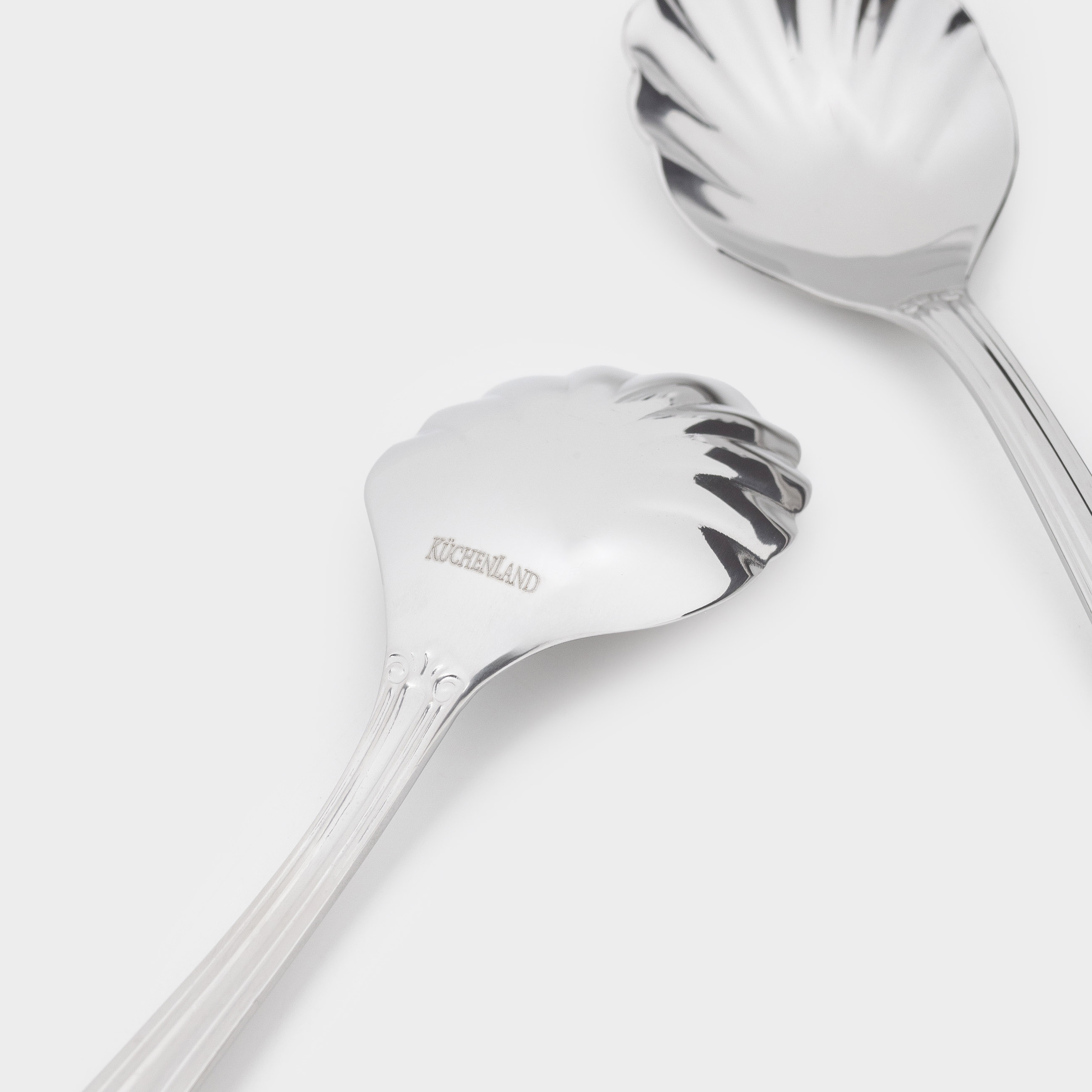 Dessert spoon, 16 cm, 2 pcs, steel, silver, Shell, Seaside, image-4