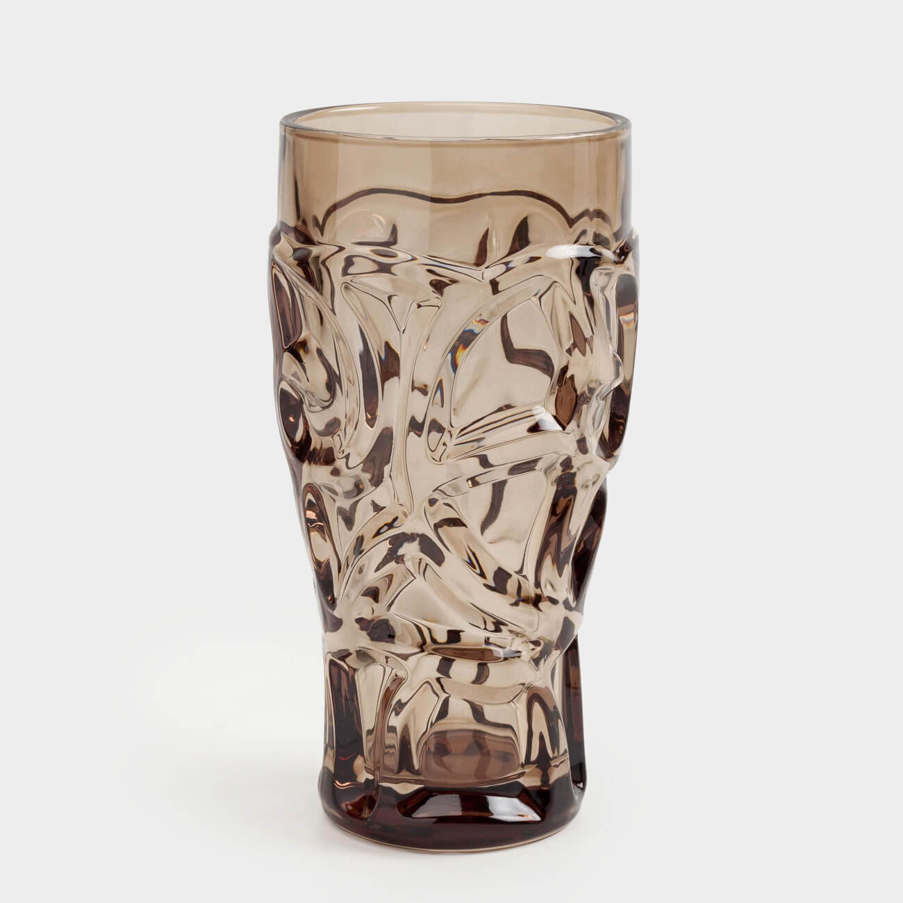 Glass, 15 cm, 270 ml, glass R, brown, Patterns, Gala