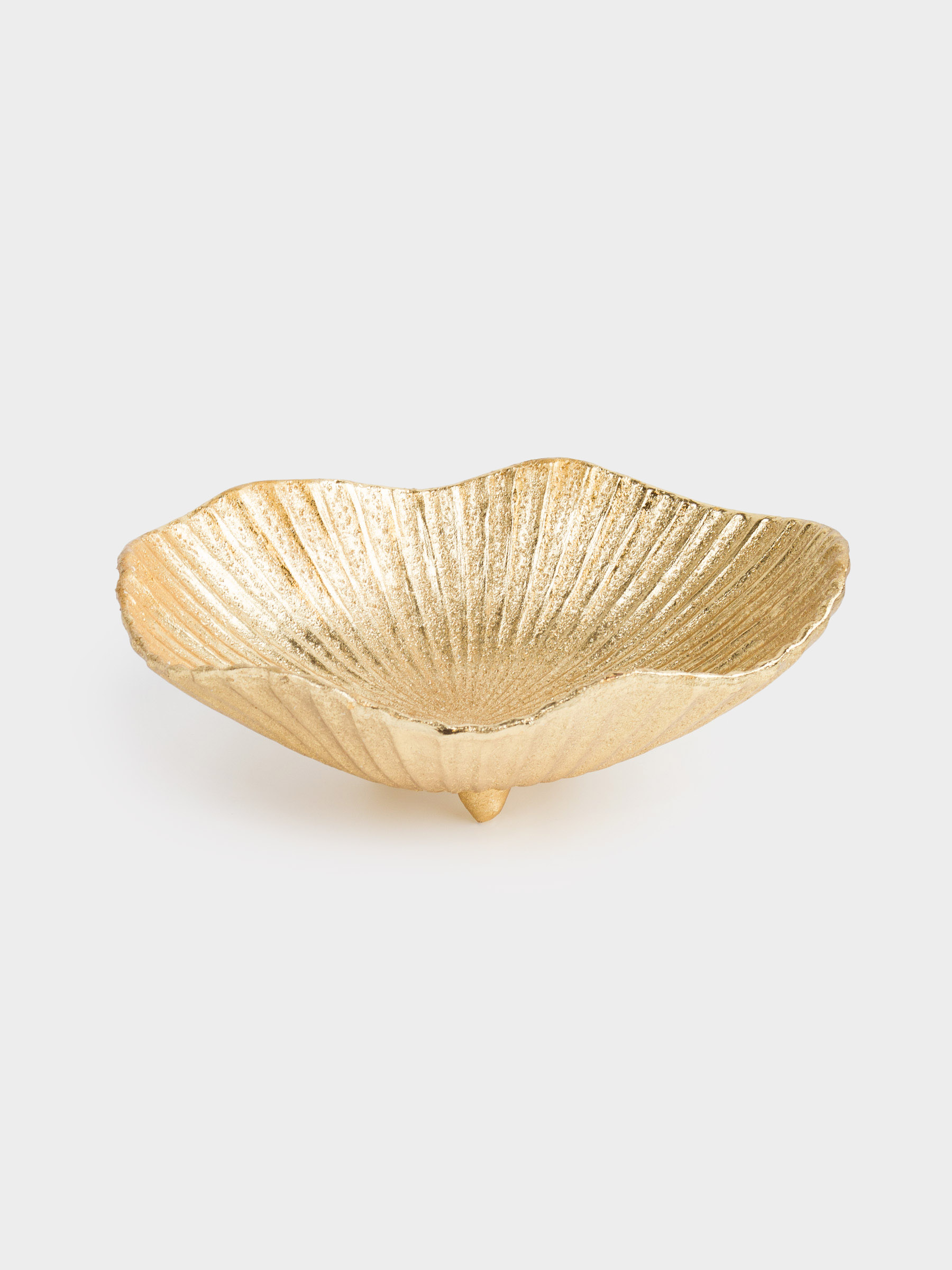 Decorative dish, 28x22x10 cm, polyresin, golden, Shell, Paradise island, image-1