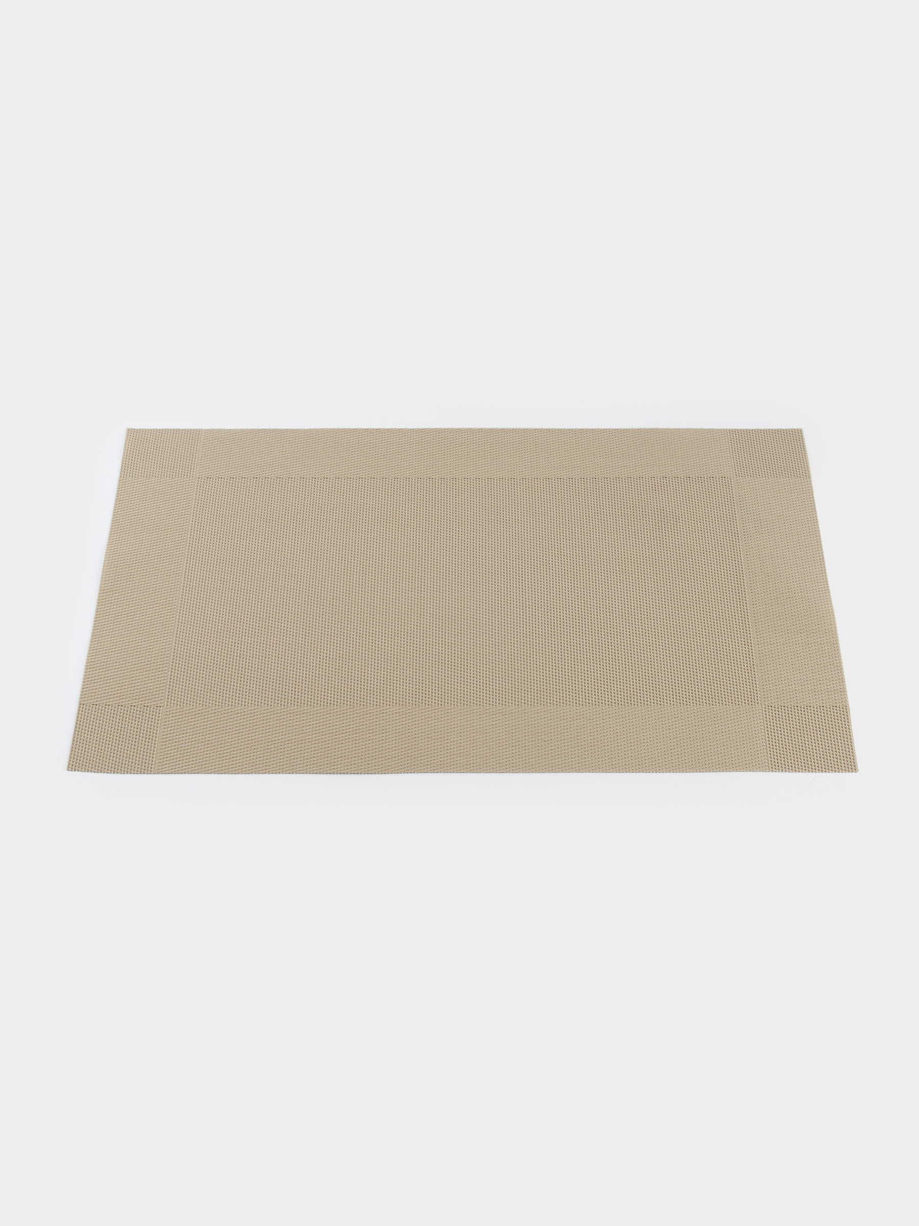 Placemat, 30x45 cm, PVC / polyester, rectangular, beige, Mats, image-1