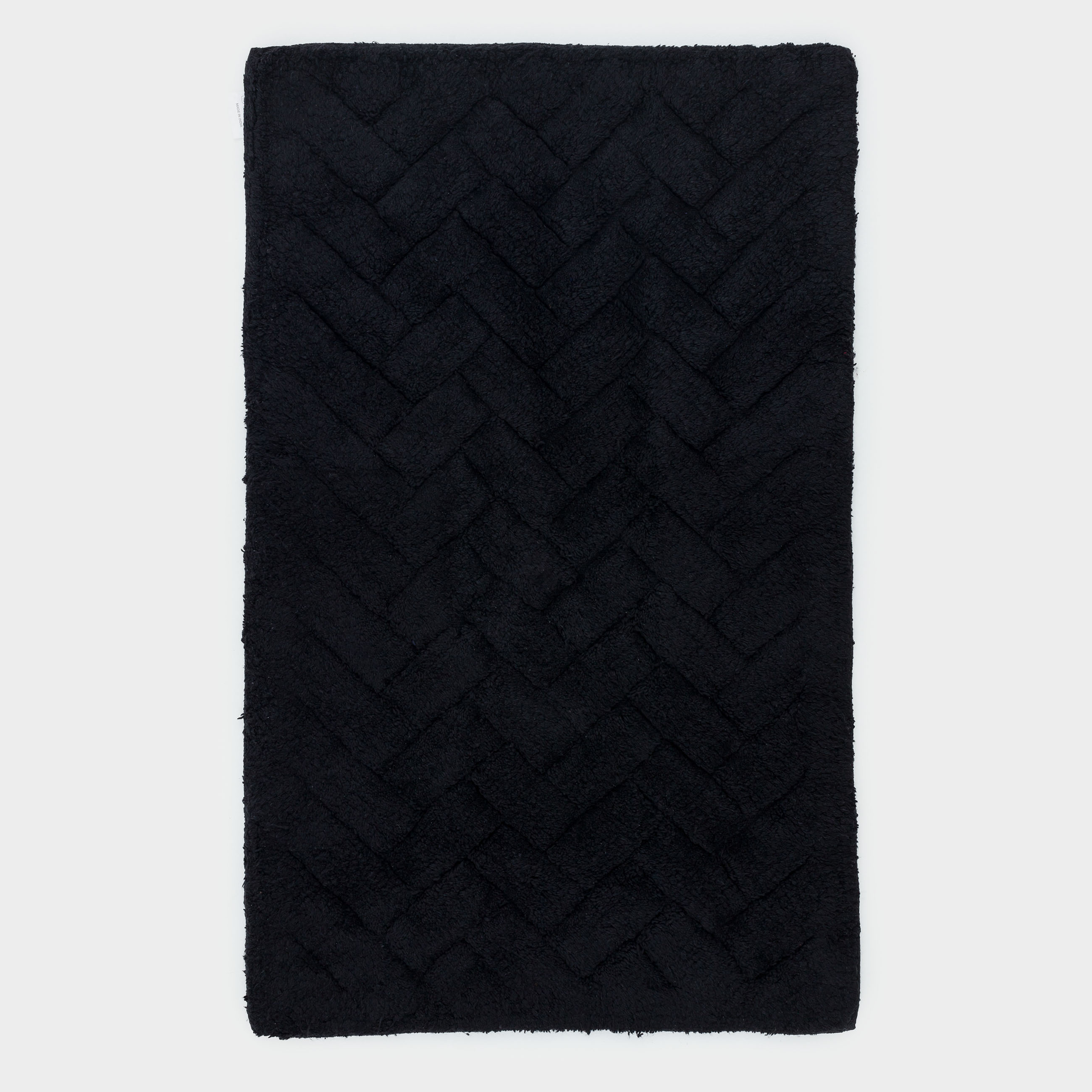 Bathroom mat, 50x80 / 50x50 cm, 2 pcs, anti-slip, cotton, black, Neutral, image-3