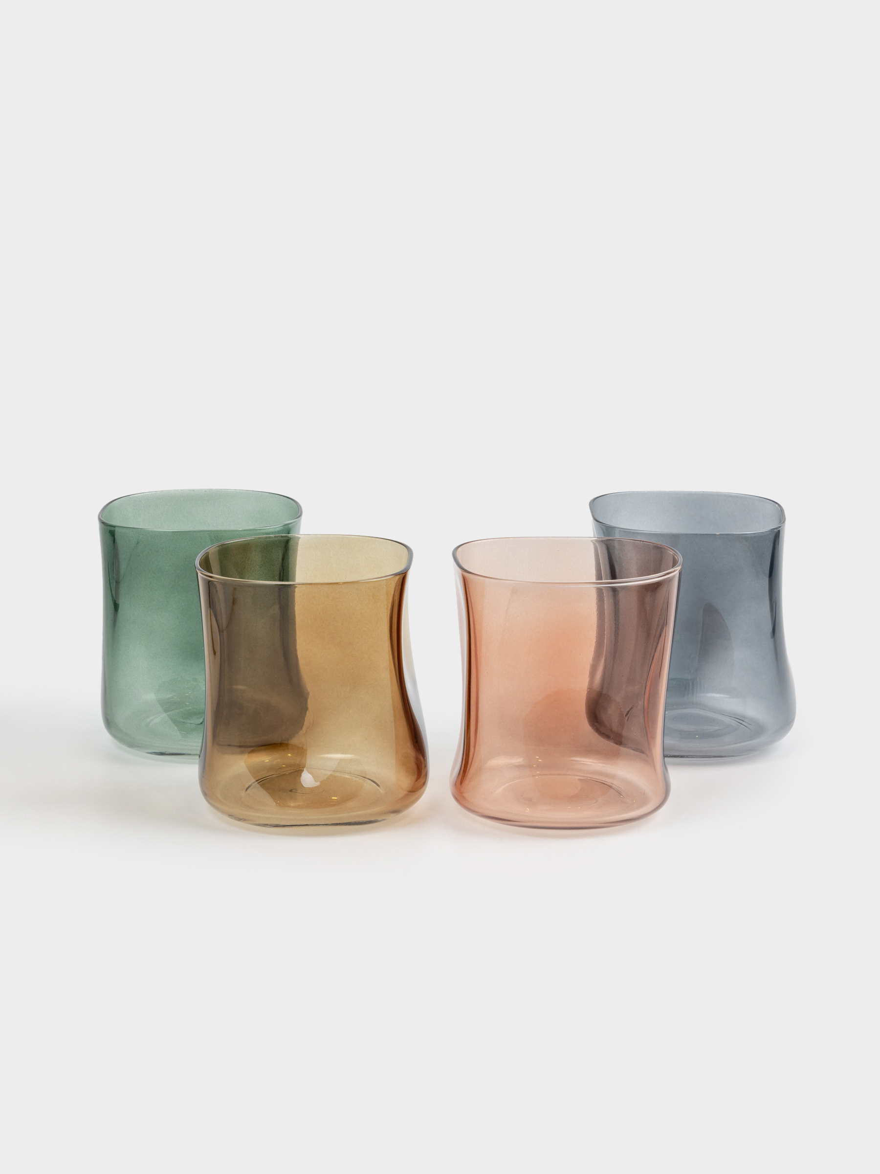 Glass, 9 cm, 330 ml, 4 pcs, glass, color, Rodengo, image-0
