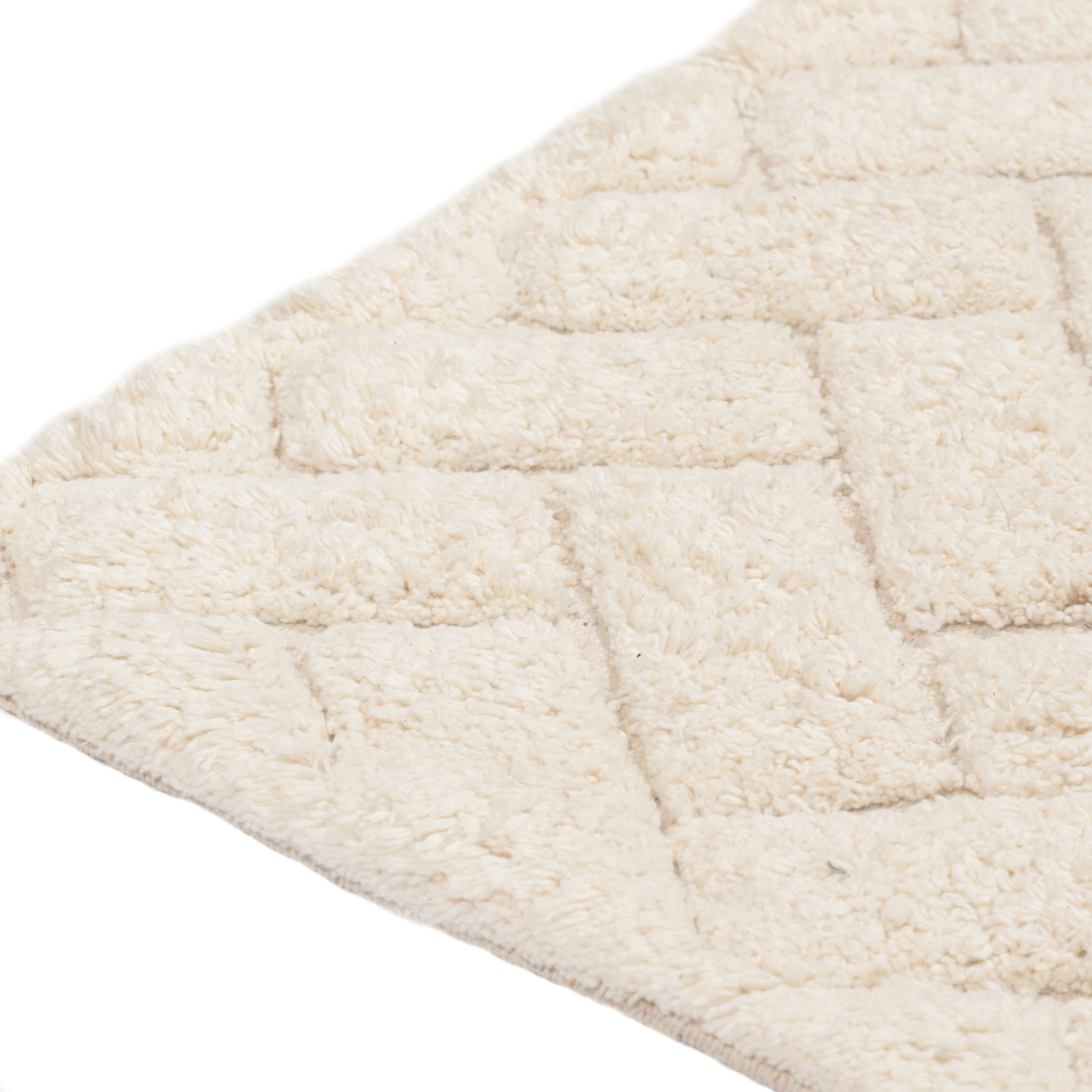 Bathroom mat, 50x80 / 50x50 cm, 2 pcs, Anti-slip, Cotton, Milk, Neutral, image-6