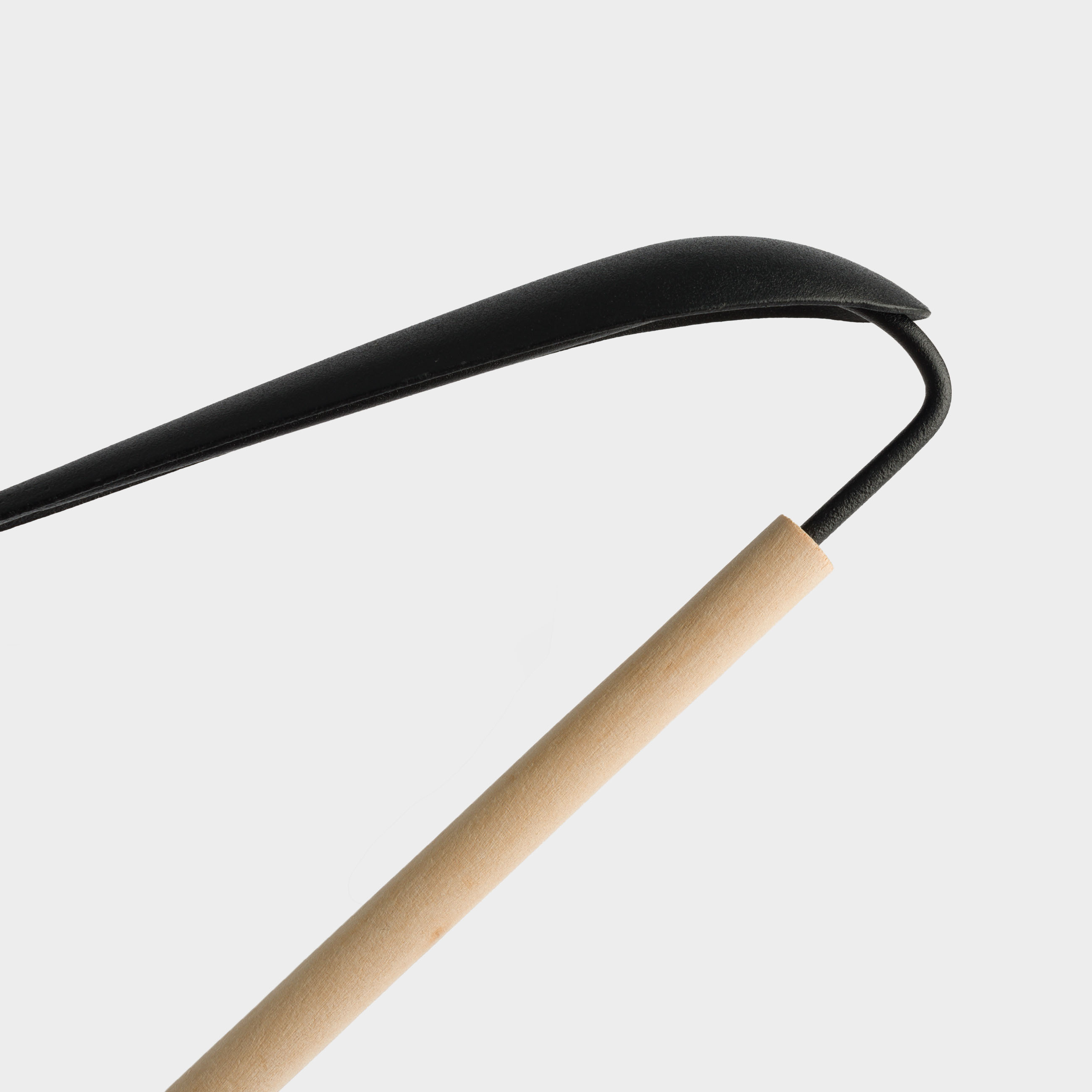 Coat hanger, 44 cm, for jackets and outerwear, metal / wood, black, Attic, image-2