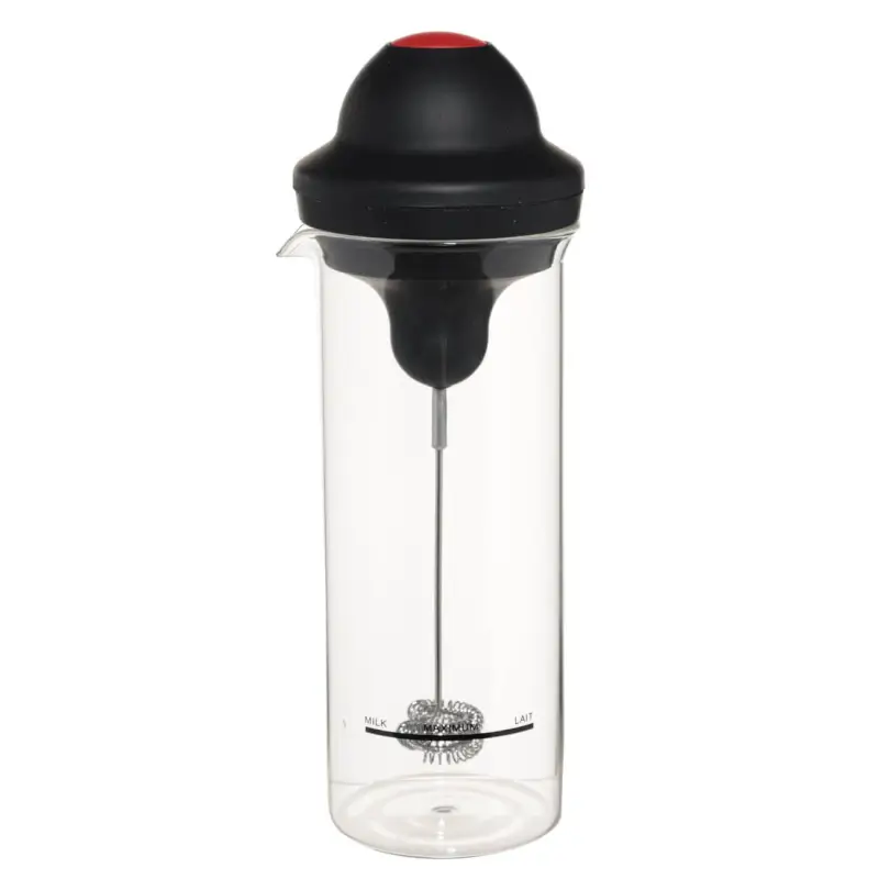 Milk frother, 450 ml, with capacity, glass B / plastic, Extra-light