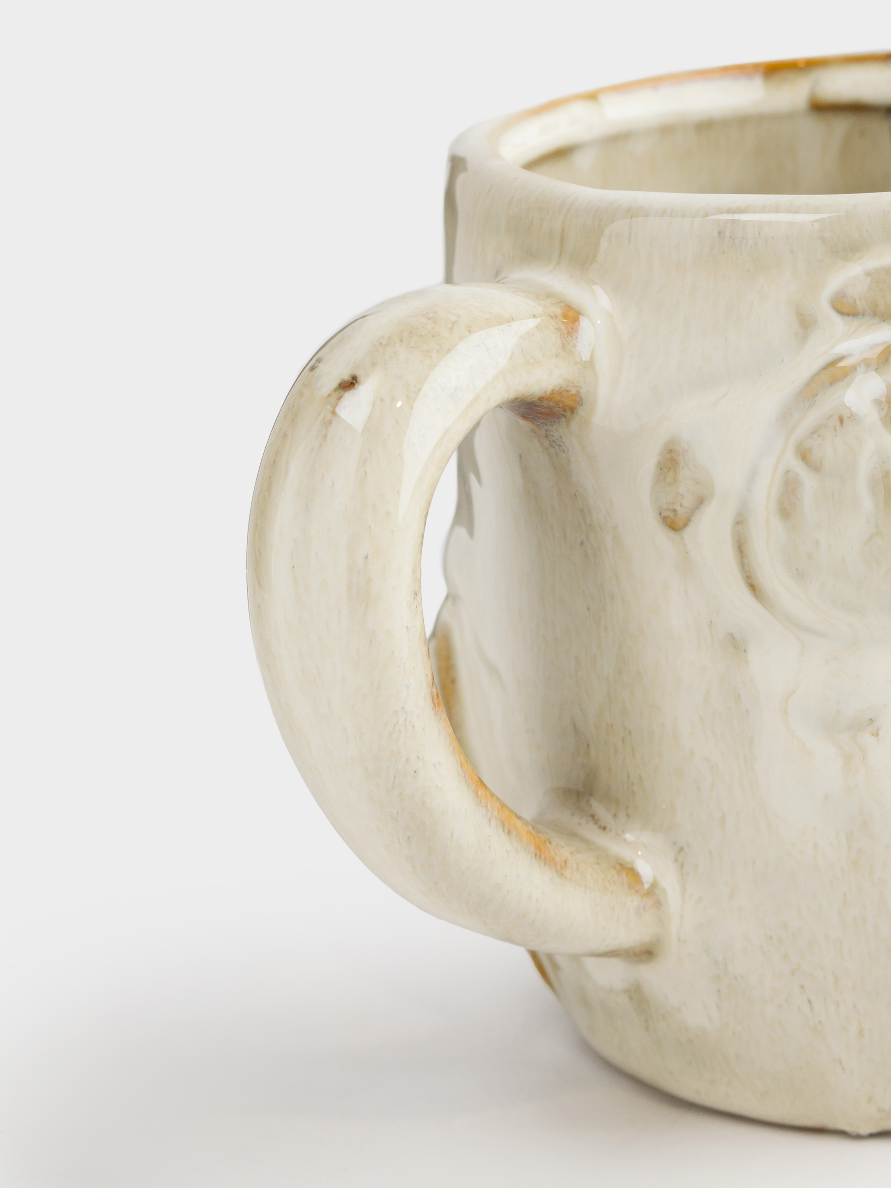 Mug, 350 ml, porcelain P, beige-brown, Turtles, Grand turtle, image-4