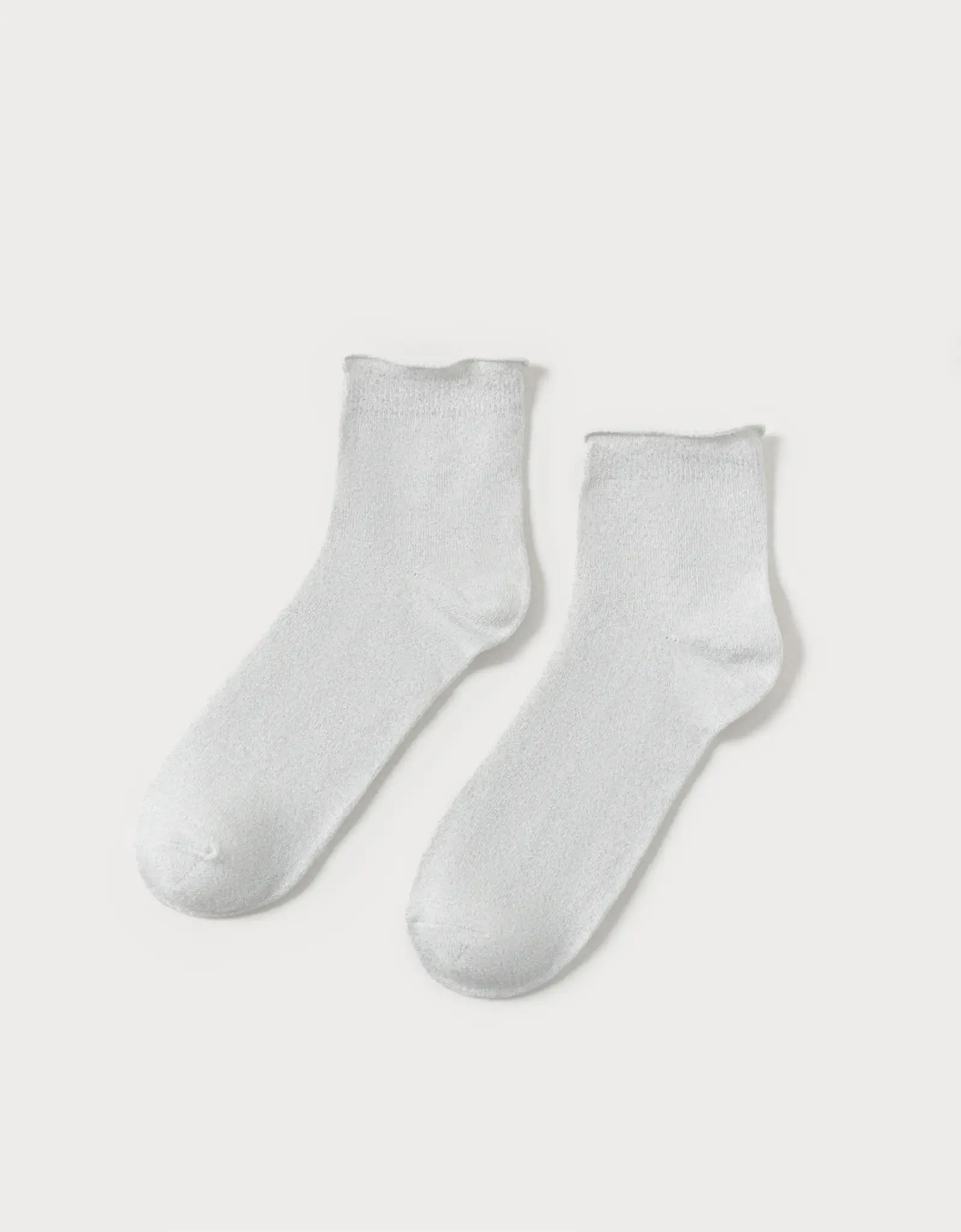 Women's socks, size 36-38, cotton / polyester, milky, Glint