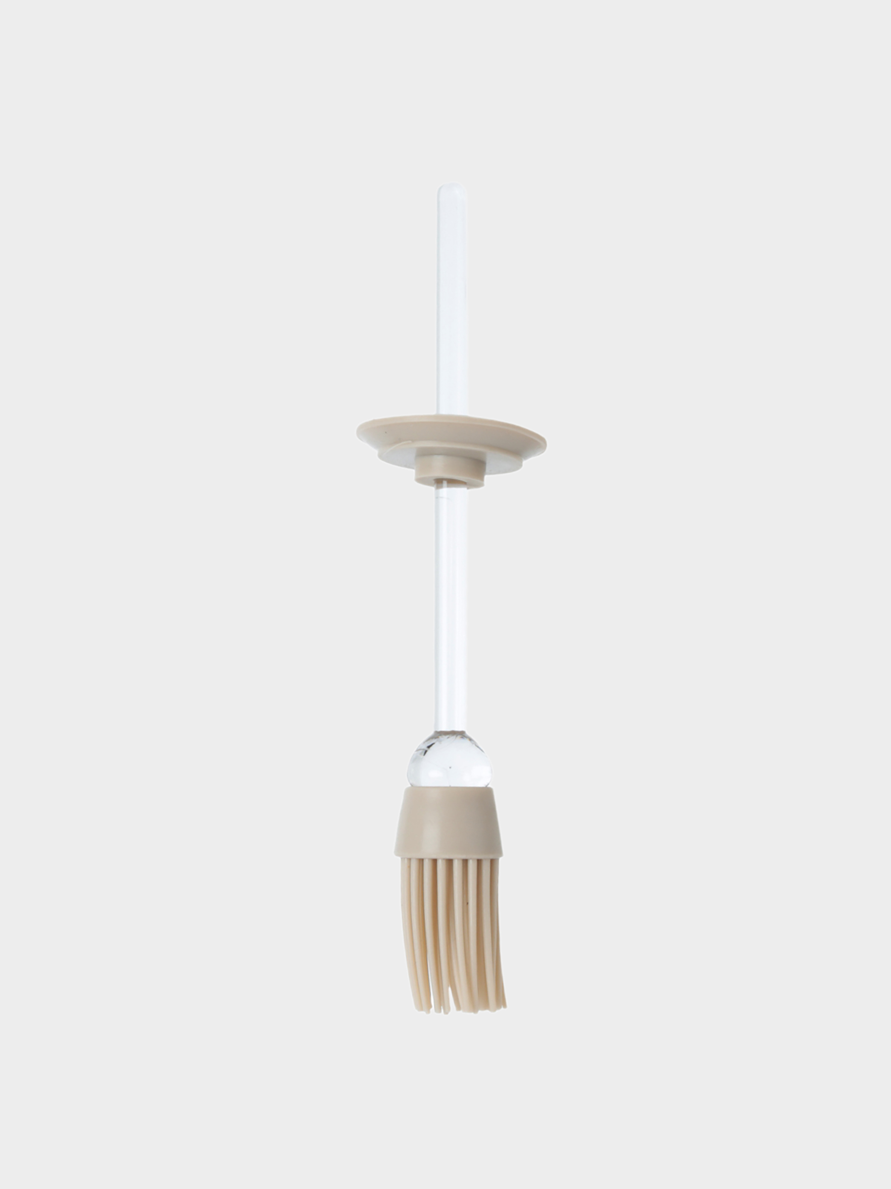 Oil container, 270 ml, with brush, Glass / Silicone, Beige, Soft Kitchen, image-2