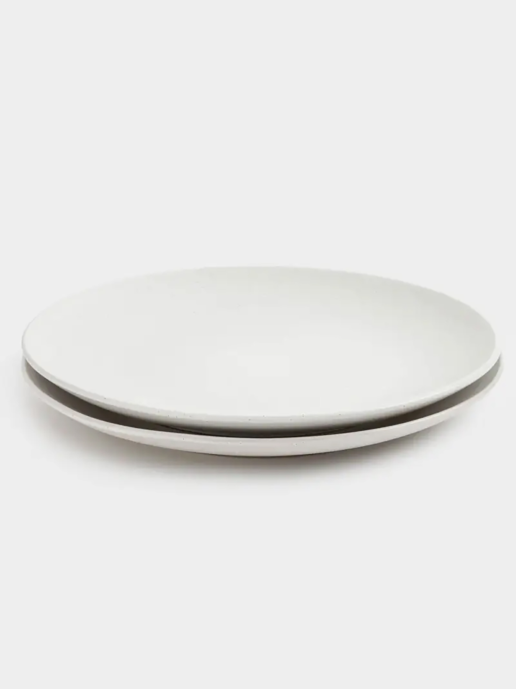 Dinner plate, 27 cm, 2 pcs, ceramic, milk, speckled, Particle, image-2
