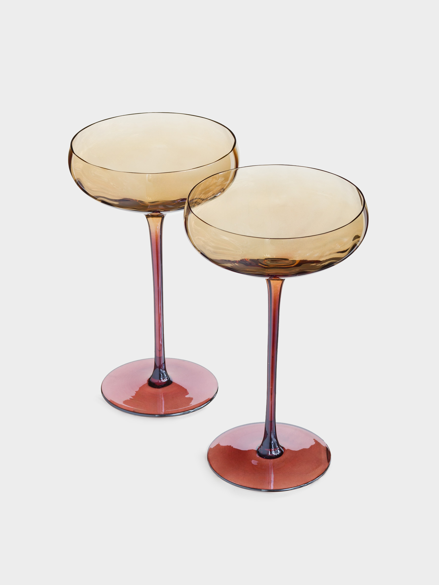 Drinking glass, 220 ml, 2 pcs, glass, amber brown, Filo R color, image-1