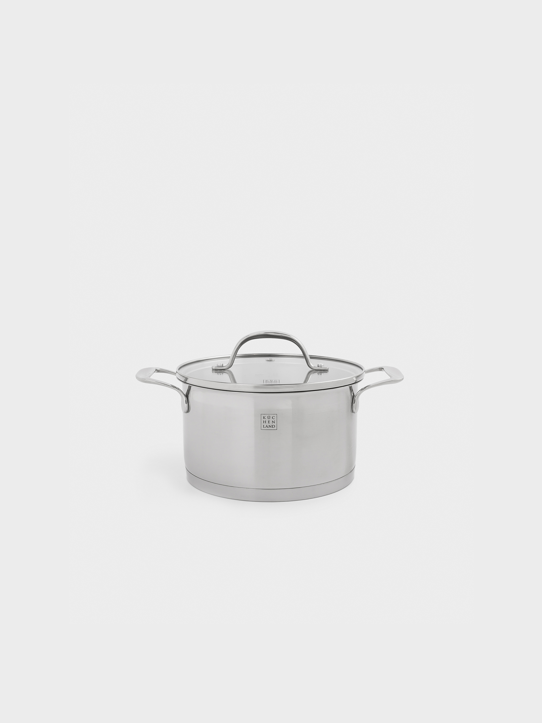Pot with Lid, 18 cm, 2,5 l, Silver Stone, image-0
