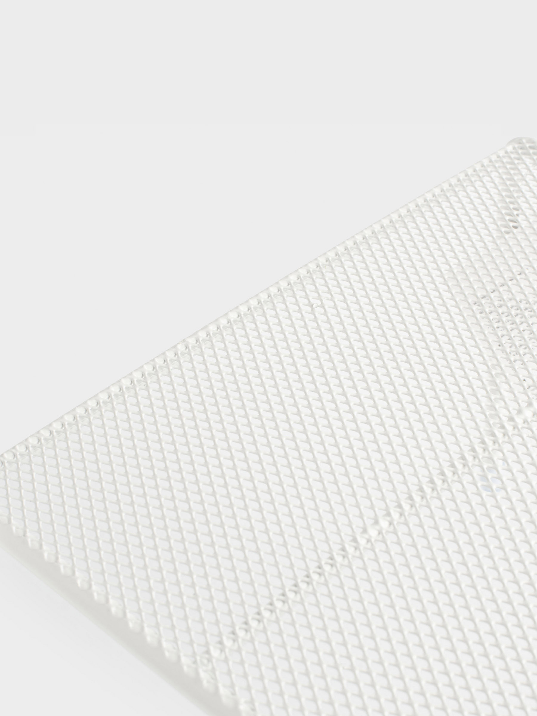 Shelf organizer for the cabinet, 30x23 cm, metal, milky, Grid, Method, image-4