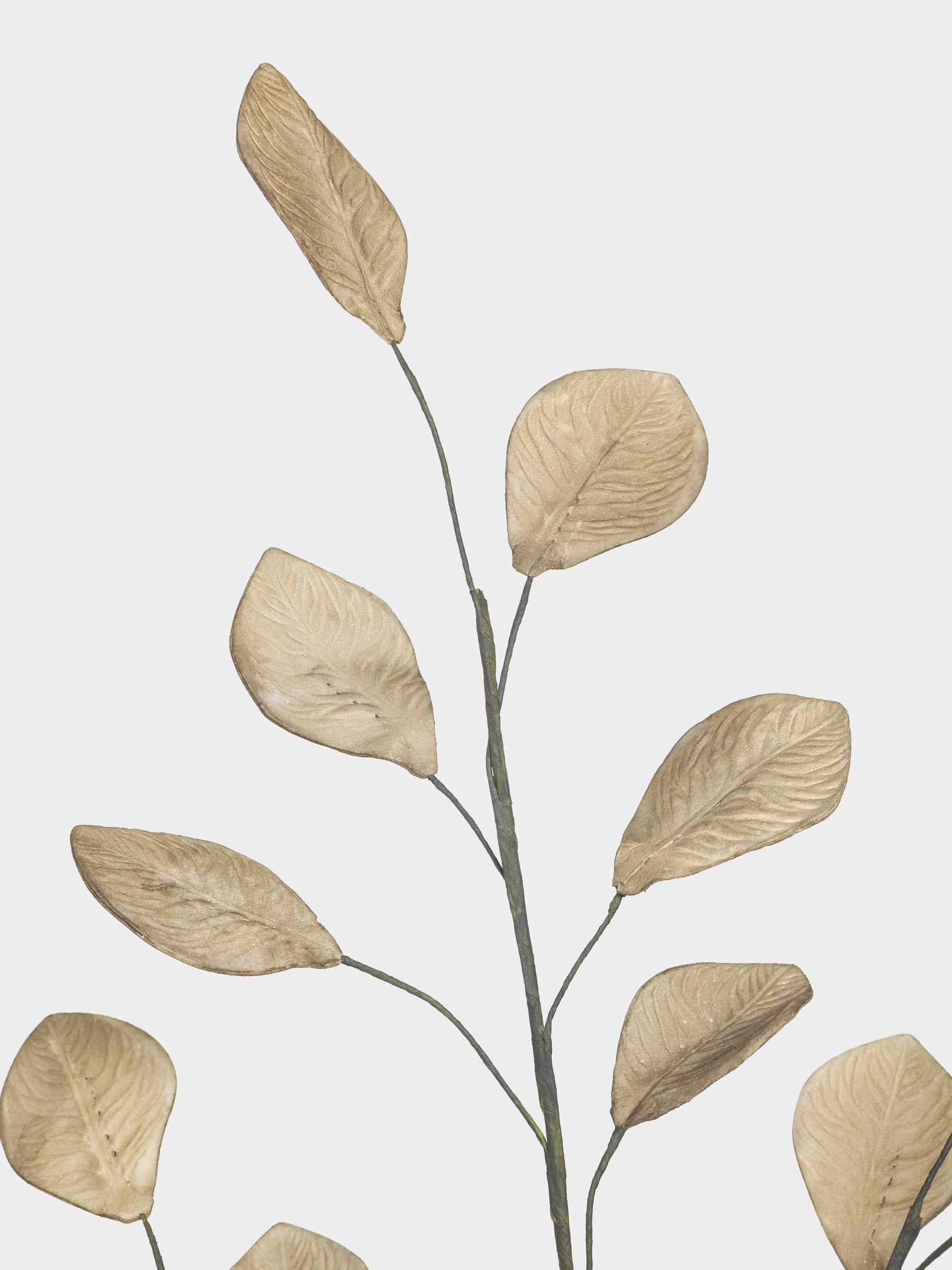 Decorative branch, 1,1 m, plastic / paper, Leaves, Broadleaf decor, image-2
