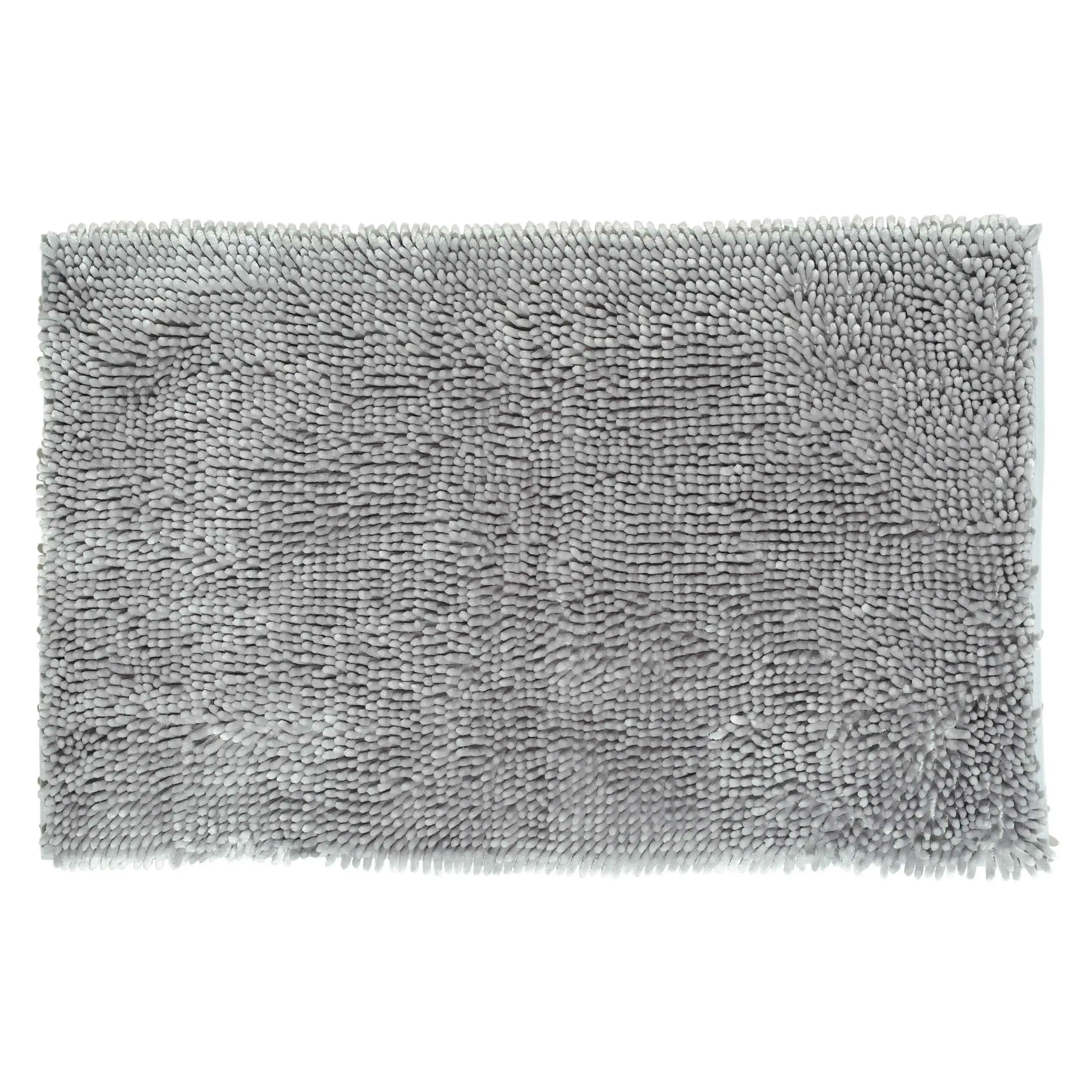 Mat, 50x80 cm, anti-slip, polyester, grey, Fluff, image-0