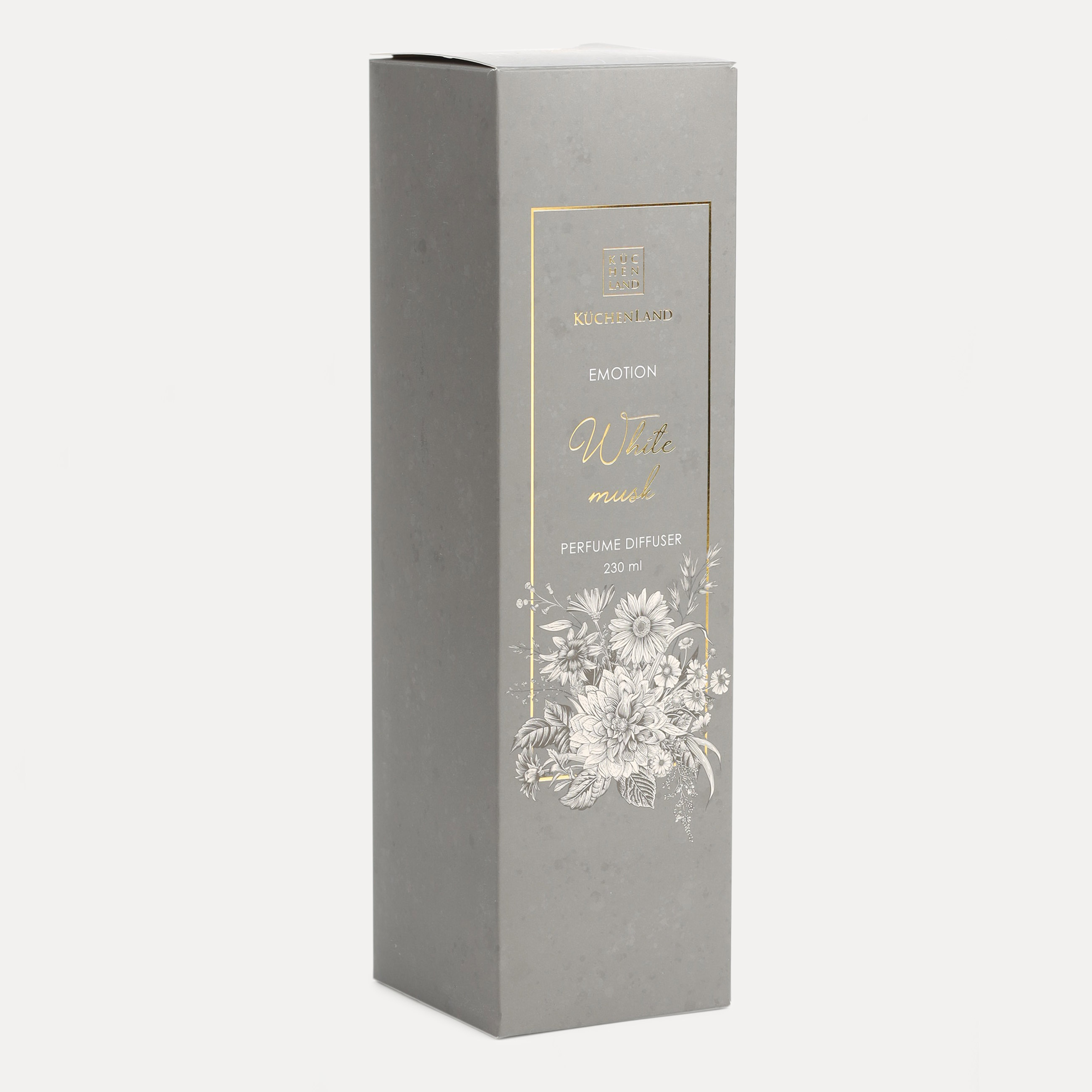 Aroma diffuser, 230 ml, grey, White Musk, Emotion