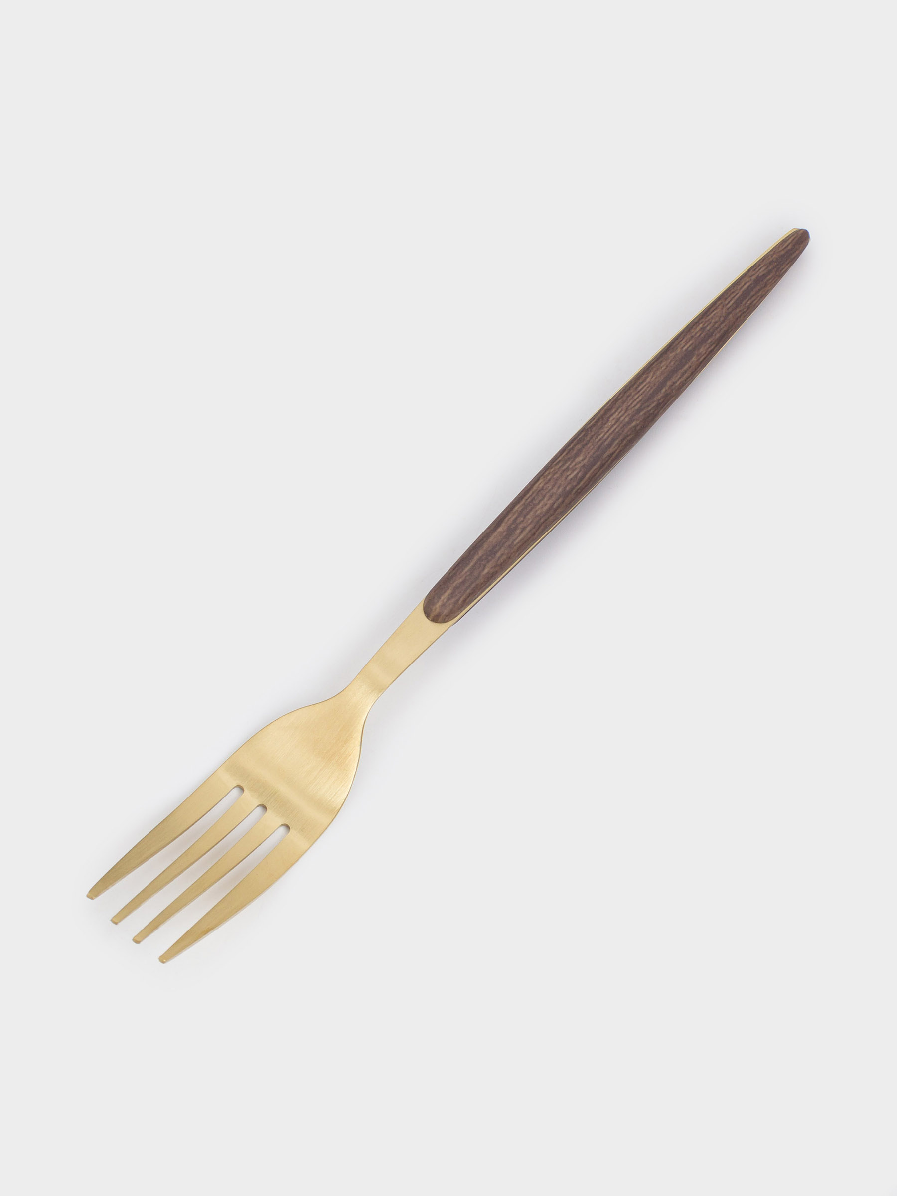 Dining fork, 2 pcs, steel / plastic, gold, matt, Oslo gold, image-3