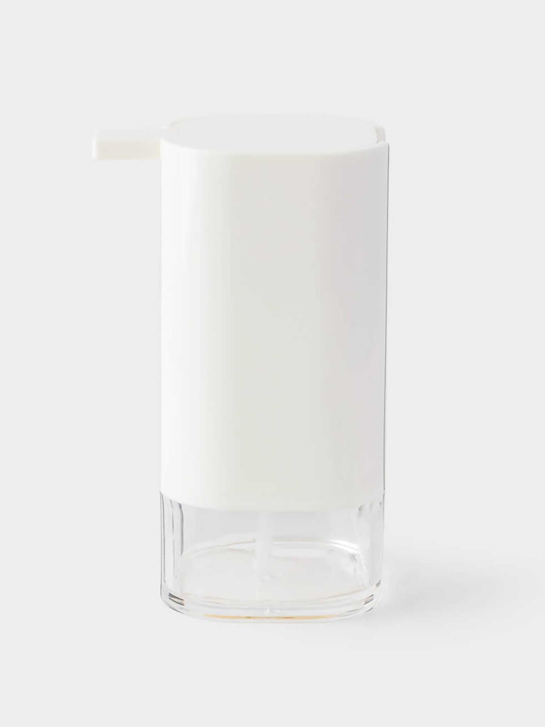 Liquid soap dispenser, 440 ml, plastic / acrylic, milky, Eleos, image-1