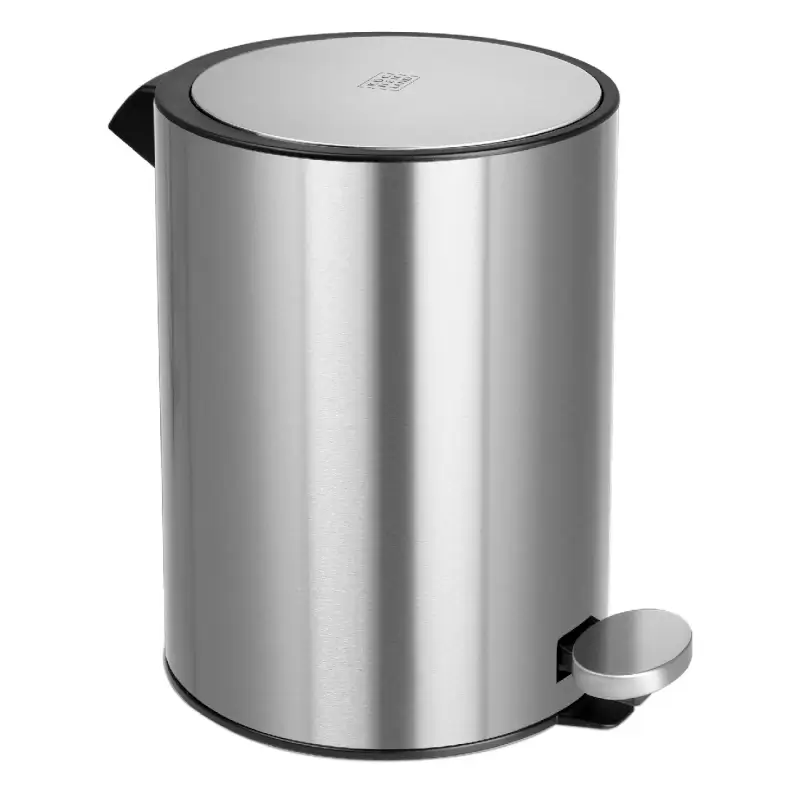 Waste container, 3 l, with pedal, steel, Antei ,image-0