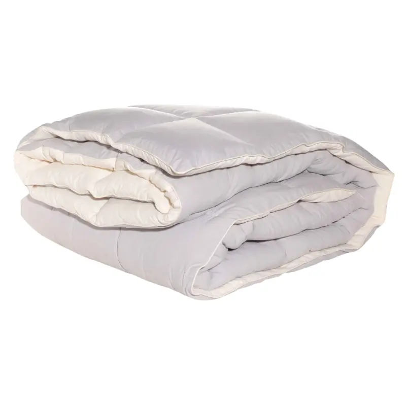 Blanket, 200x220 cm, microfiber / holofiber, beige / milky, Hollow fiber