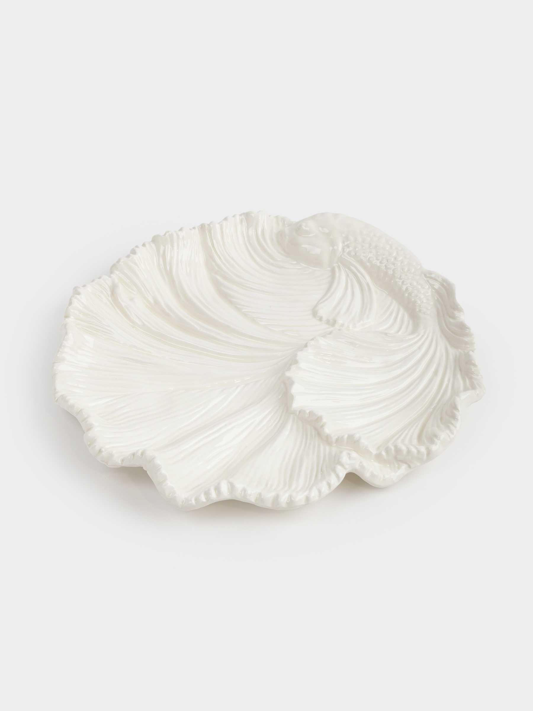Decorative dish, 23x cm, ceramic, dairy, Fish, Goldfish, image-1
