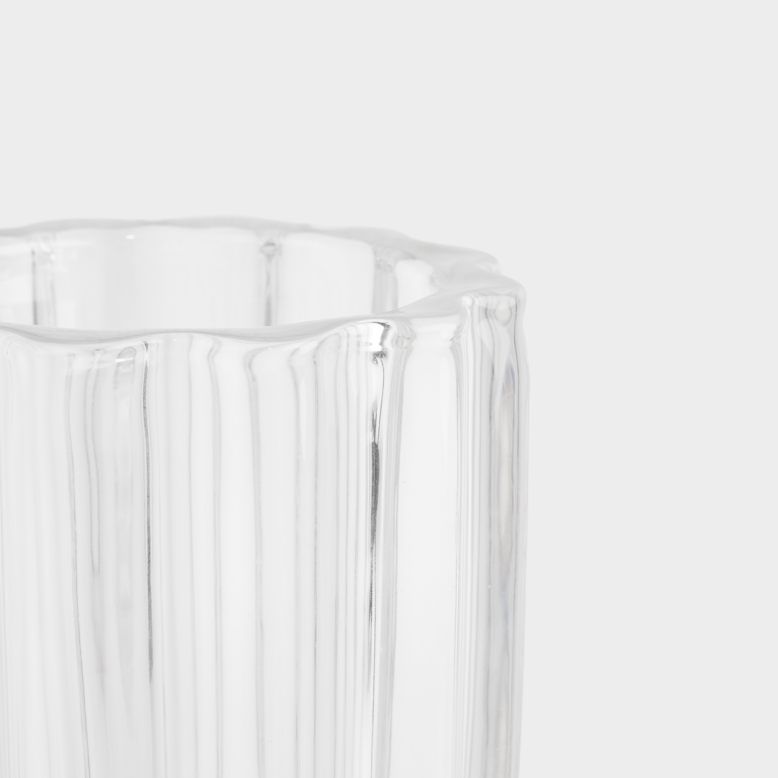 Flower vase, 28 cm, glass R, Ribby, image-1